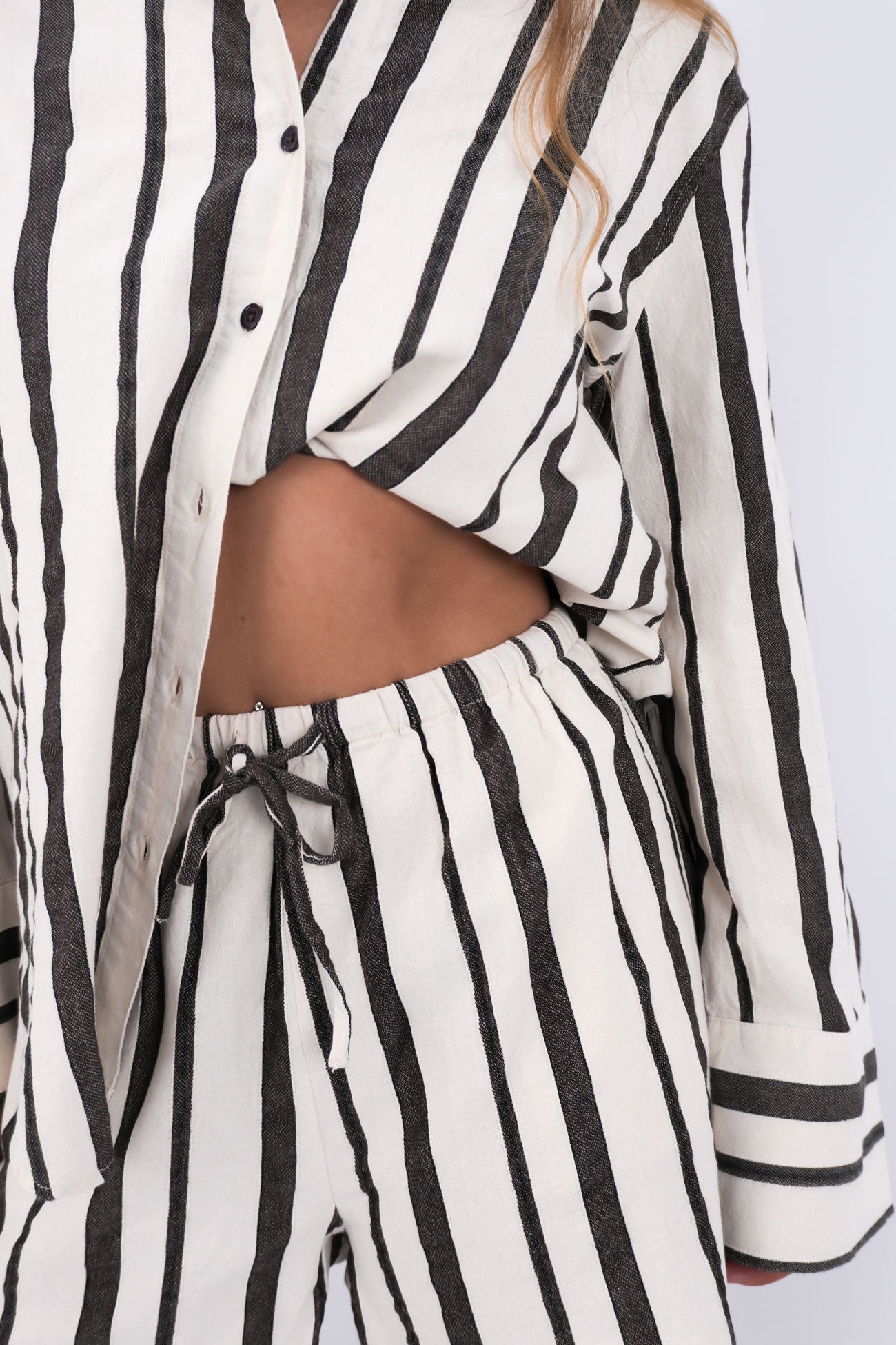 Rosa Stripe Shirt Brown