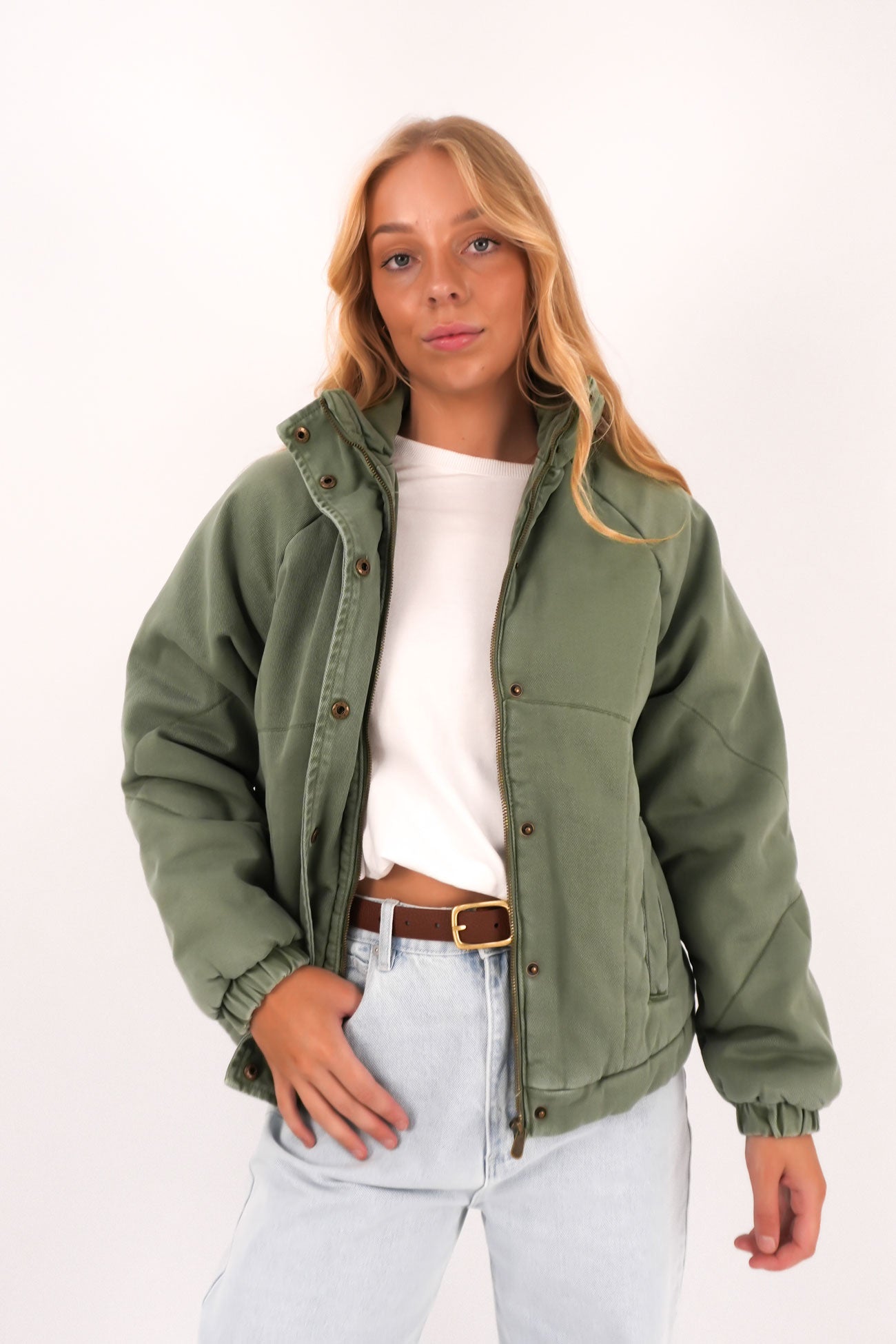 Rosalee Jacket Washed Green