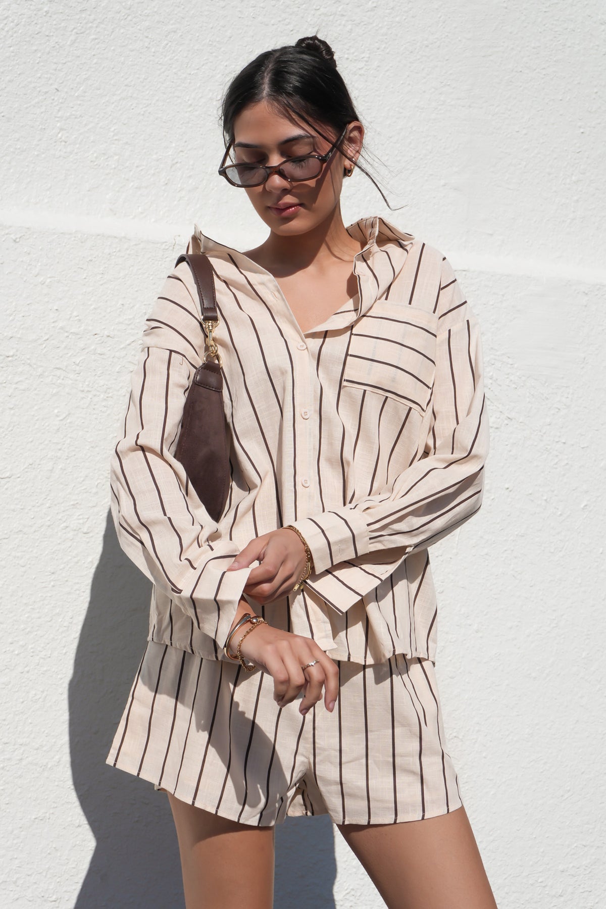 Rossa Set Beige Stripe