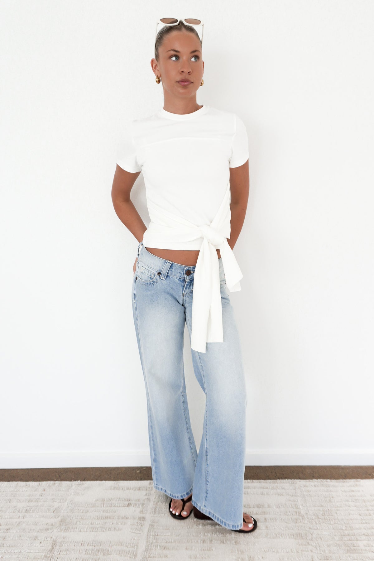 Rumi Tie Tee White