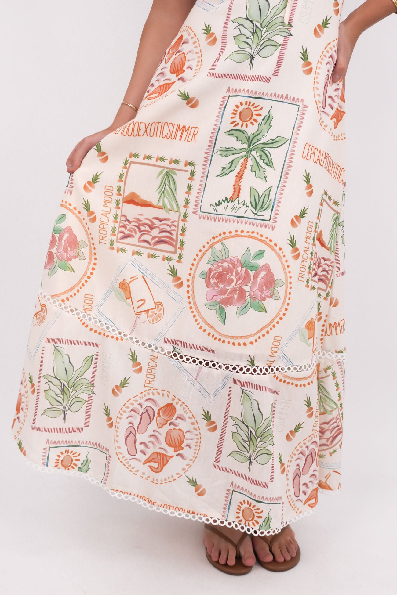 Ruva Maxi Dress Tropica