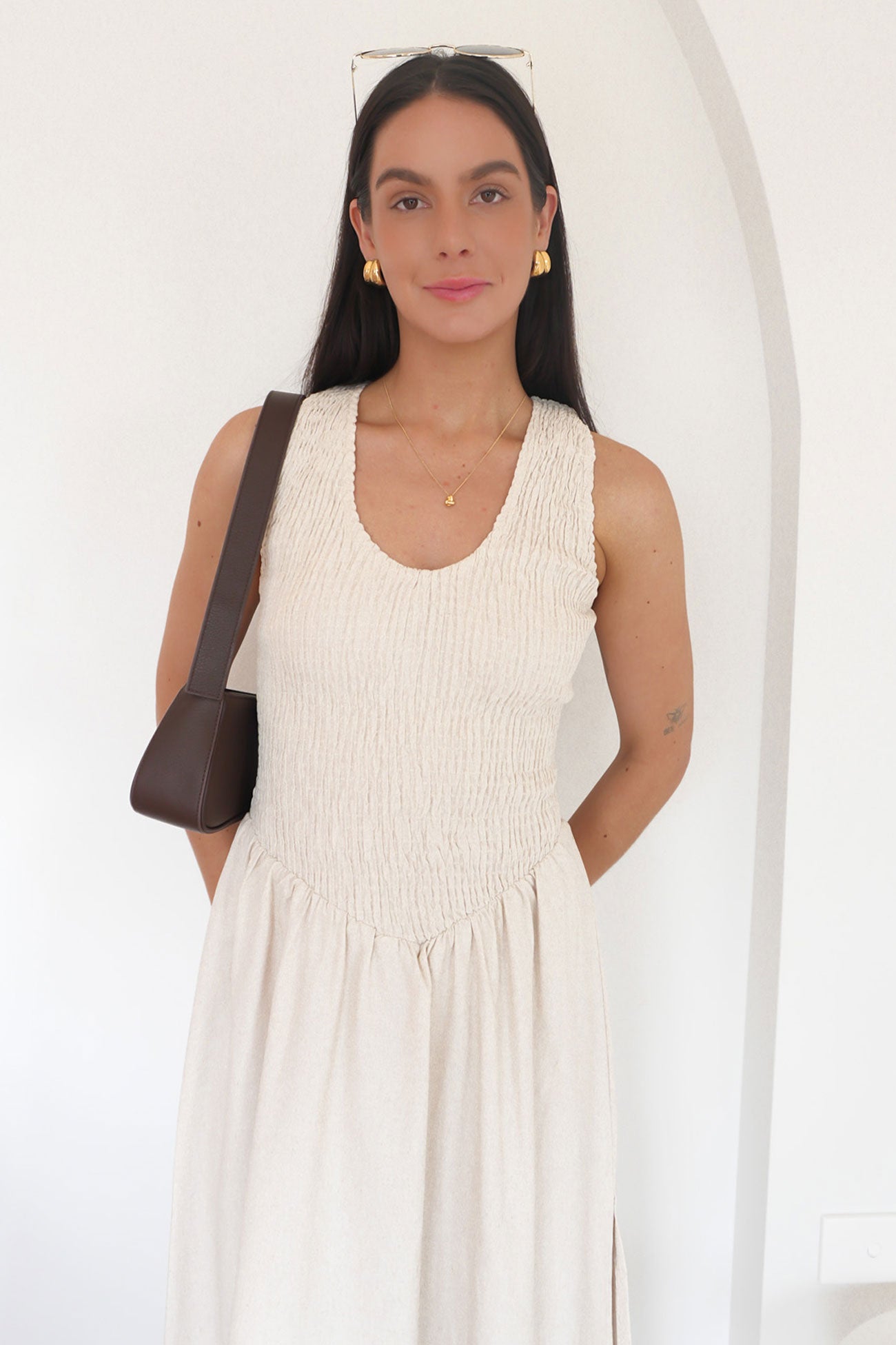 Salome Maxi Dress Beige