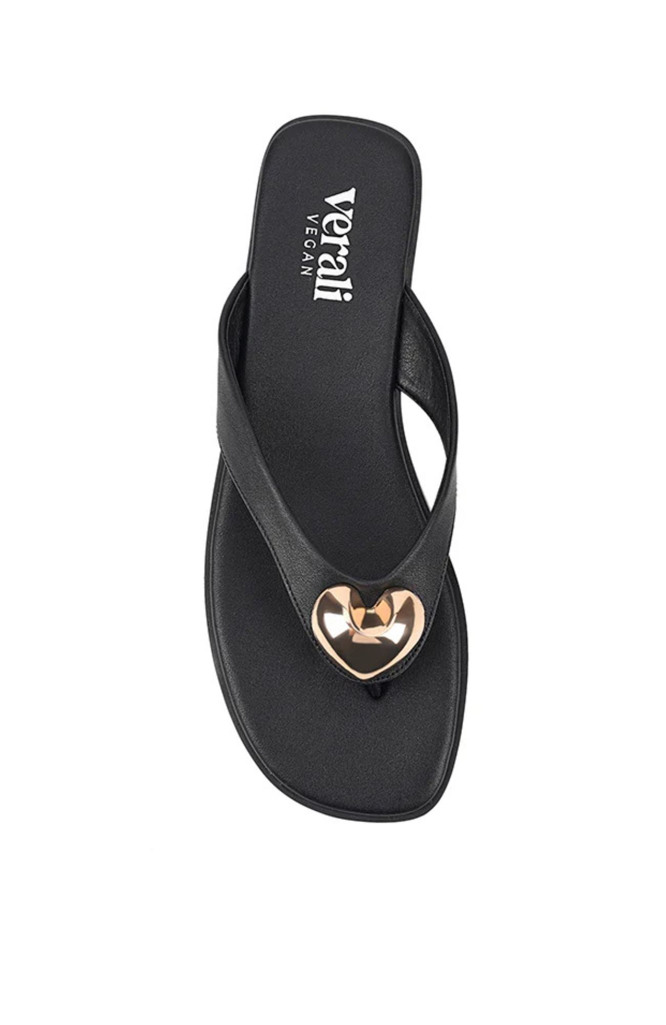 Sara Casual Thongs Black