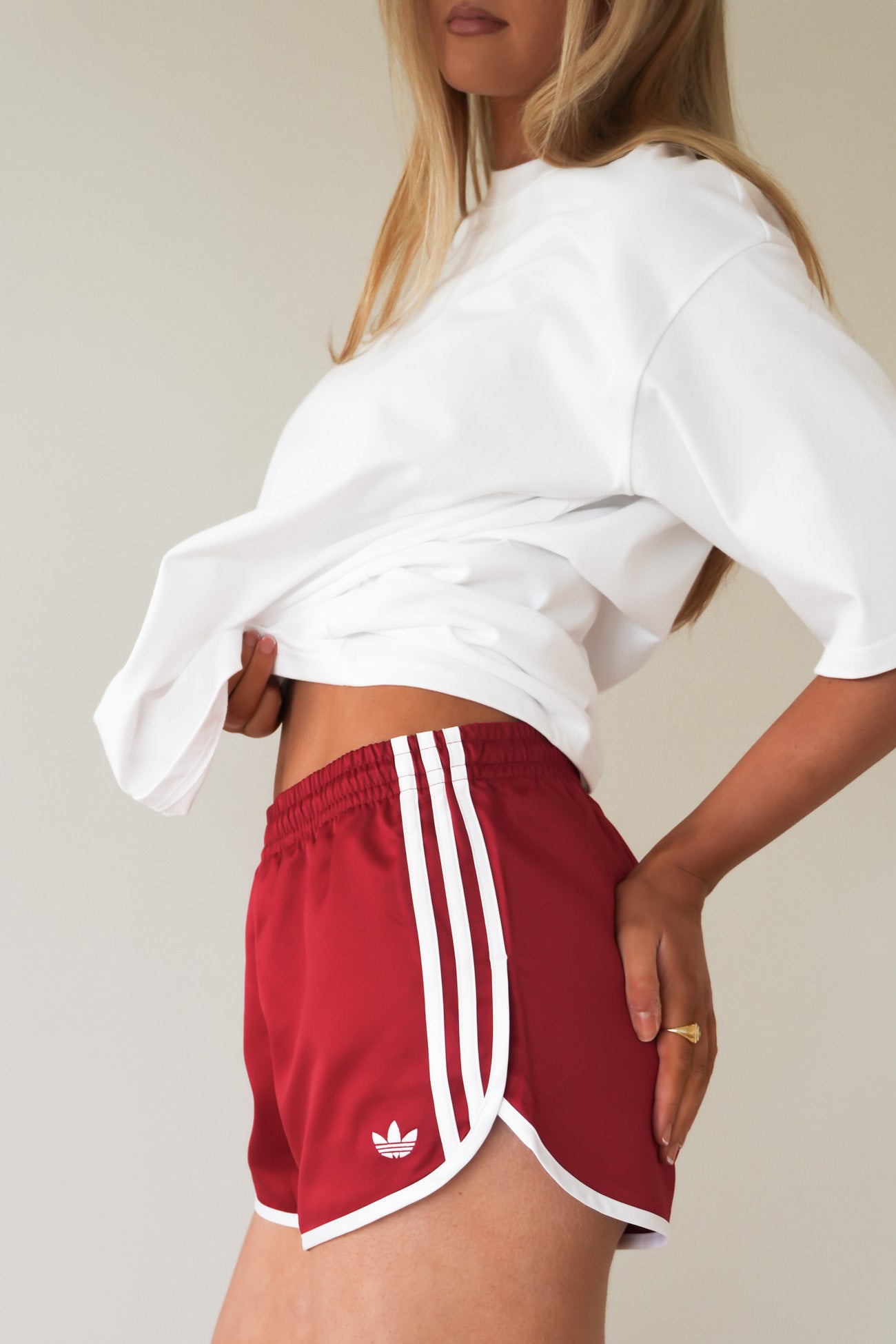 Satin 3S Sprinter Short Team Victory Red
