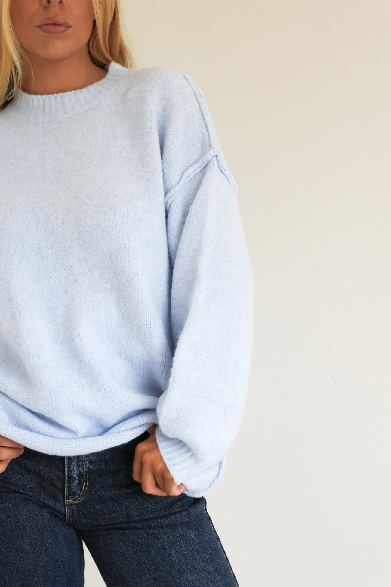 Scarlet Knit Jumper Blue