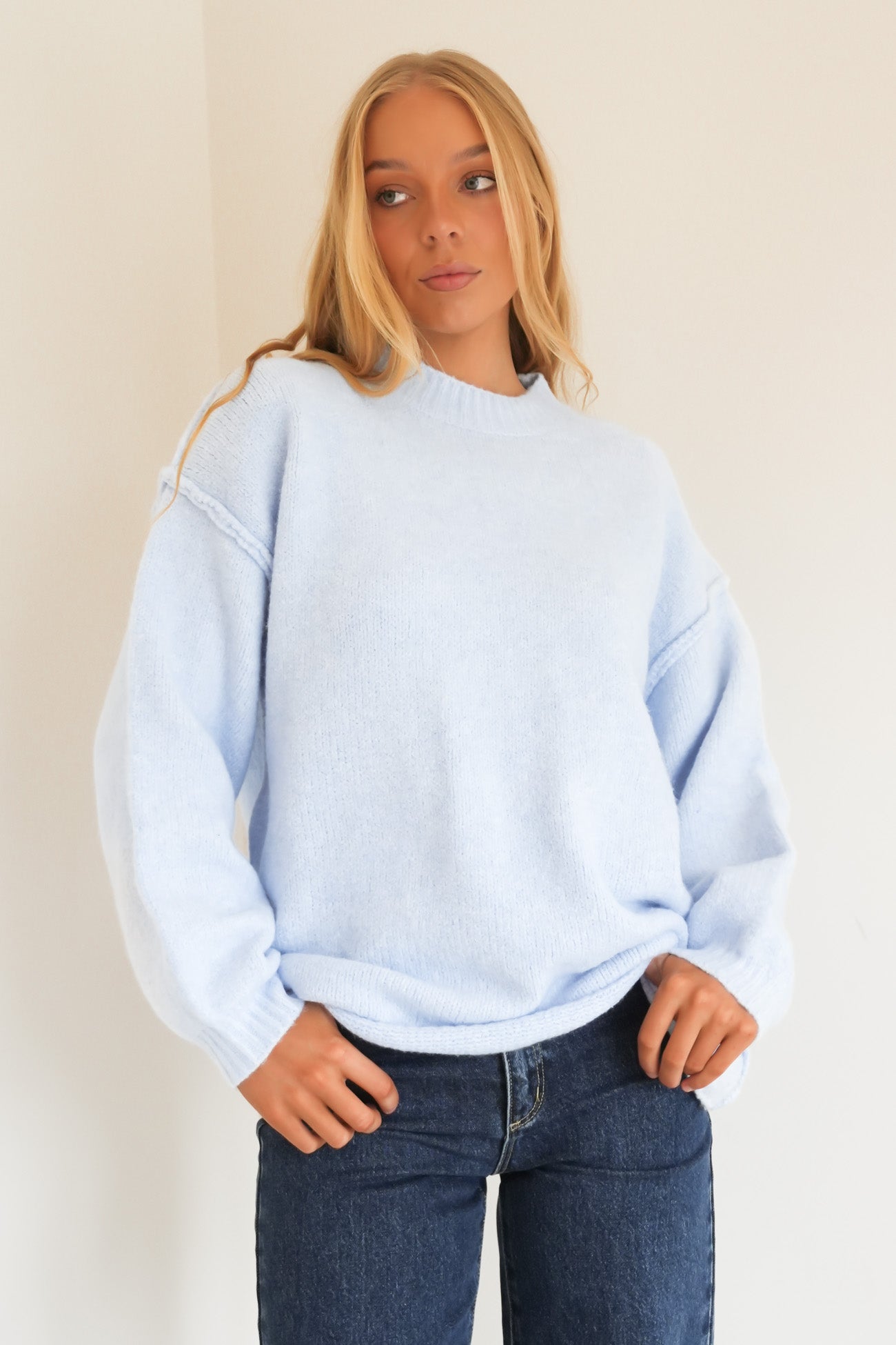 Scarlet Knit Jumper Blue
