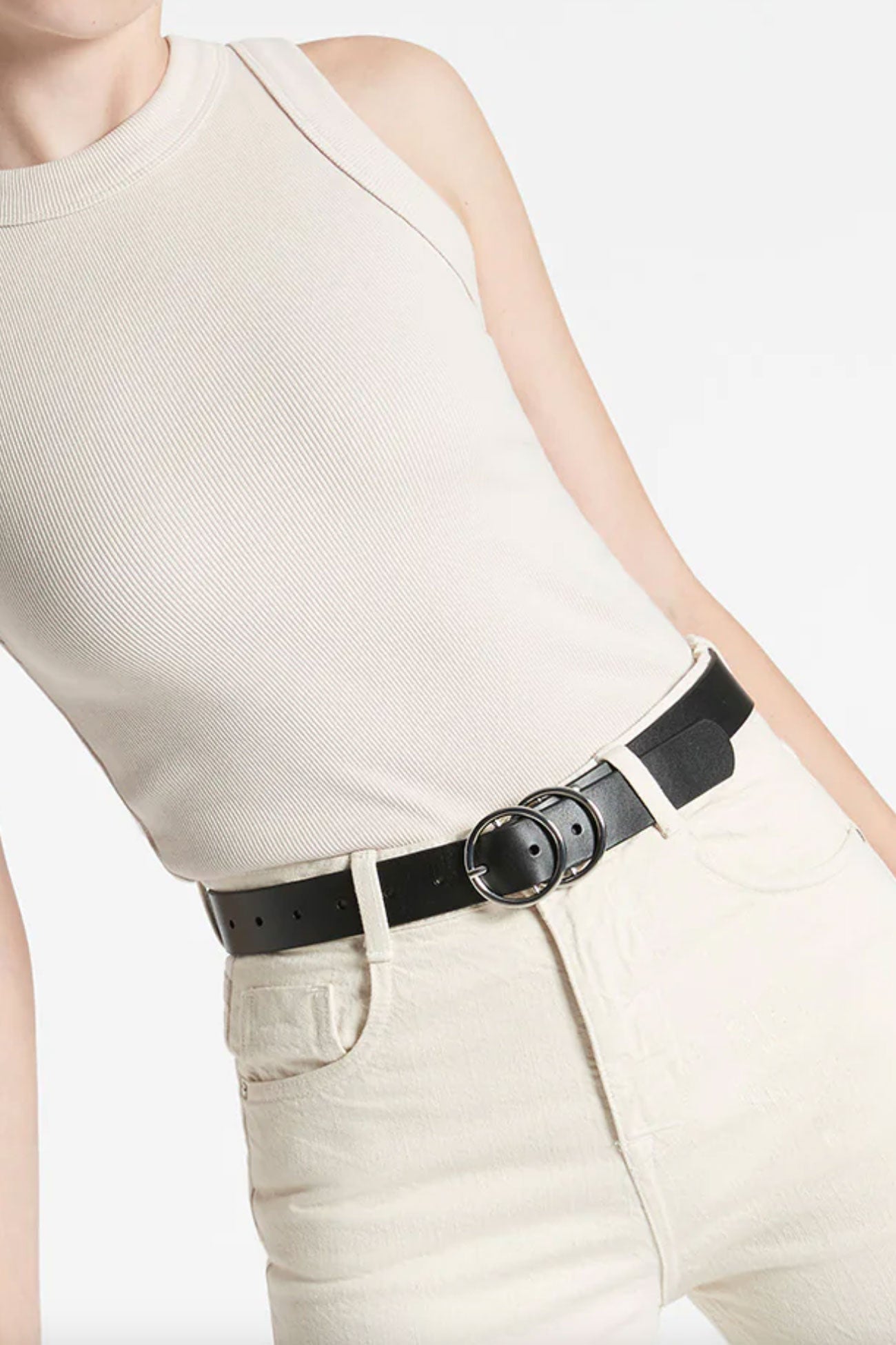 Mislaid Belt Black Silver