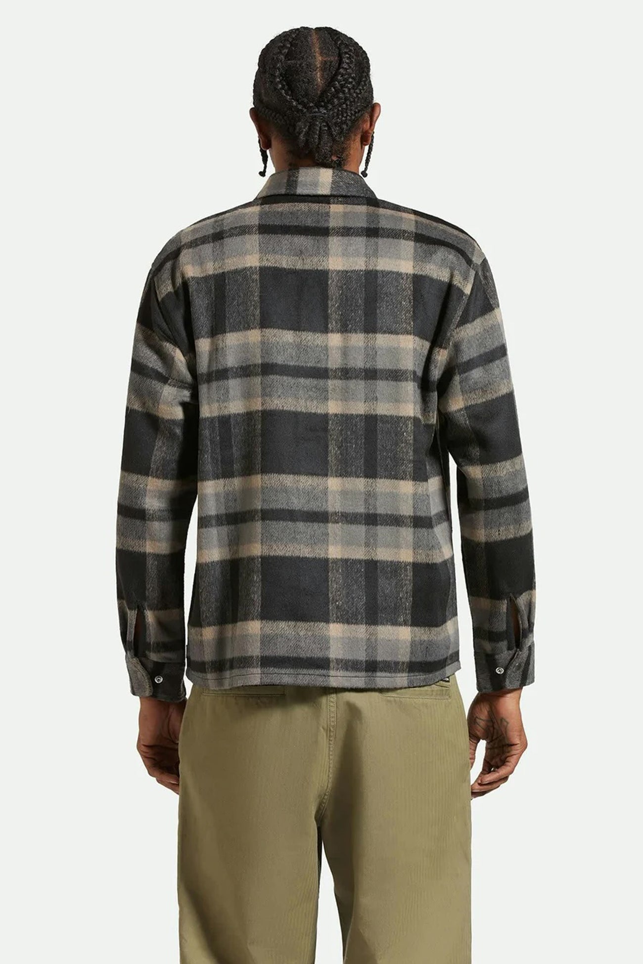 Selden Soft Brushed Flannel Black Charcoal b