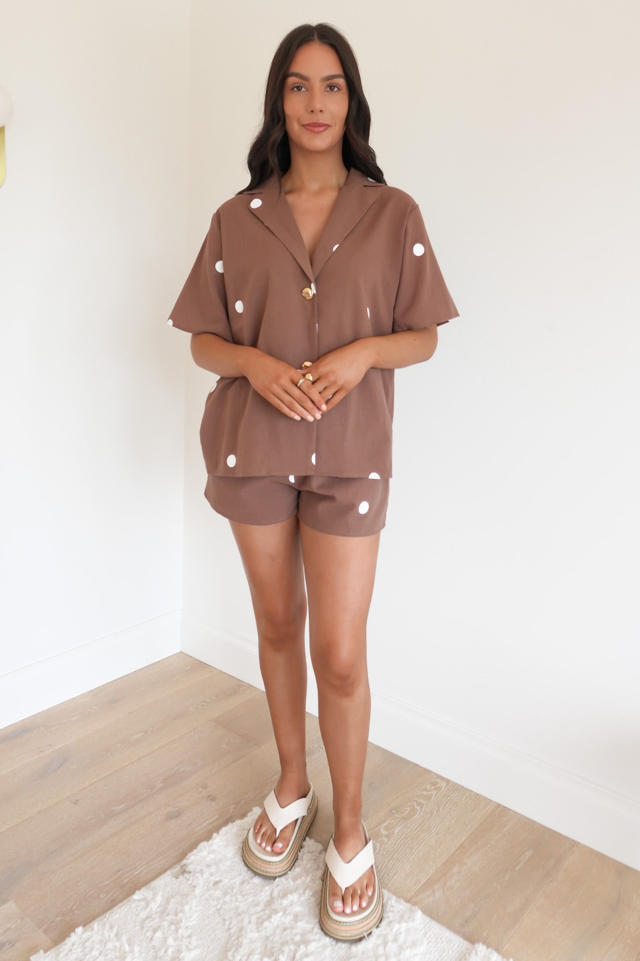 Serena Set Chocolate Polka Dot