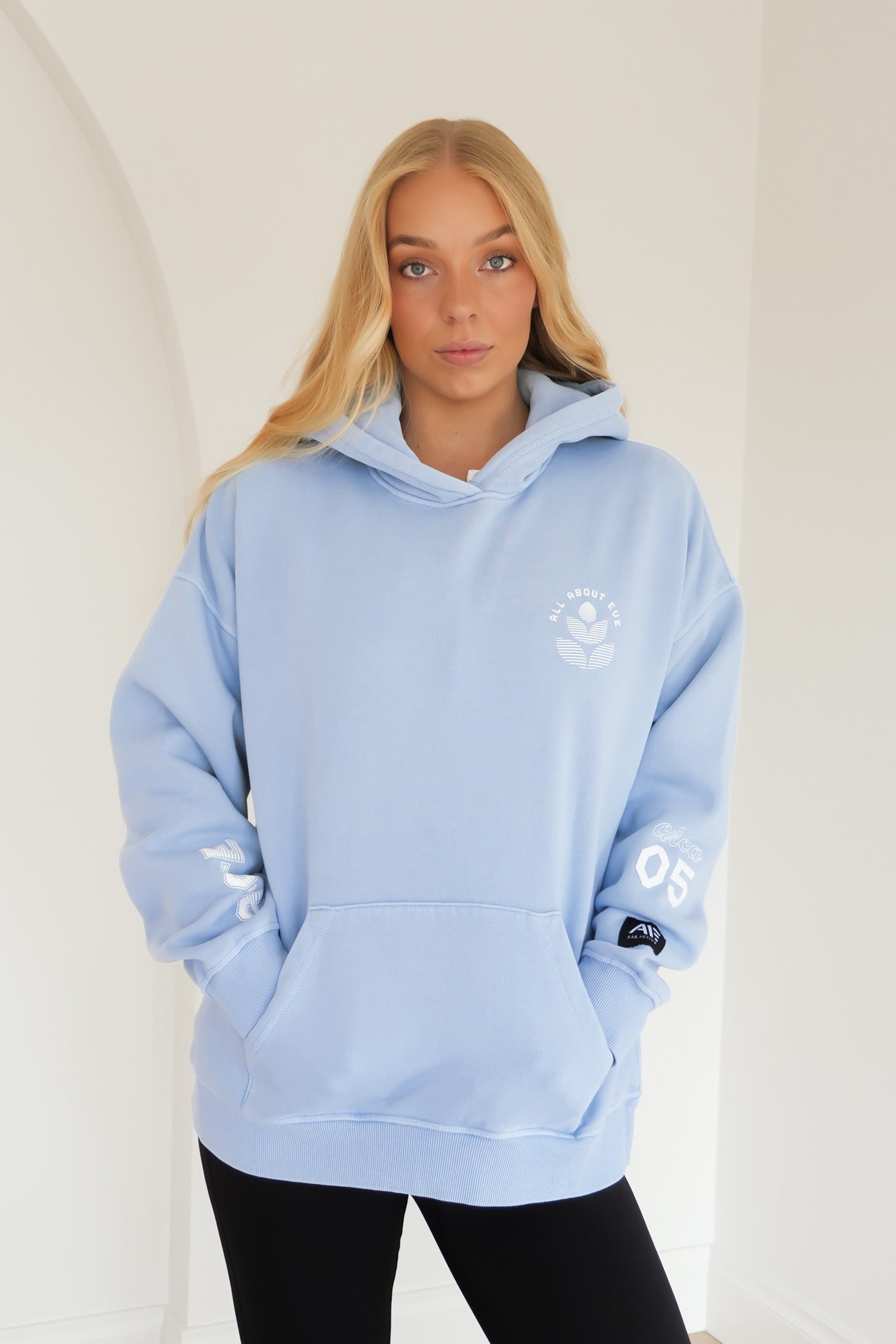 Serene Relaxed Hoodie Blue