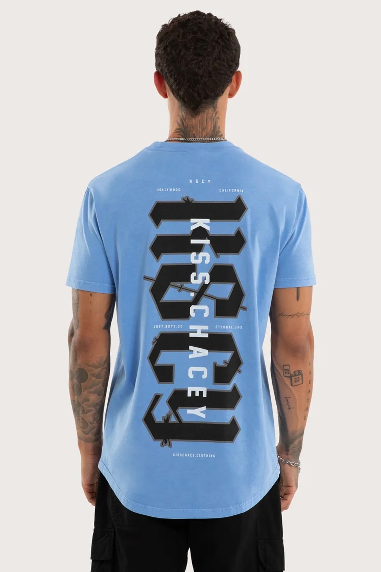 Severance Dual Curved Tee Pigment Corn Flower