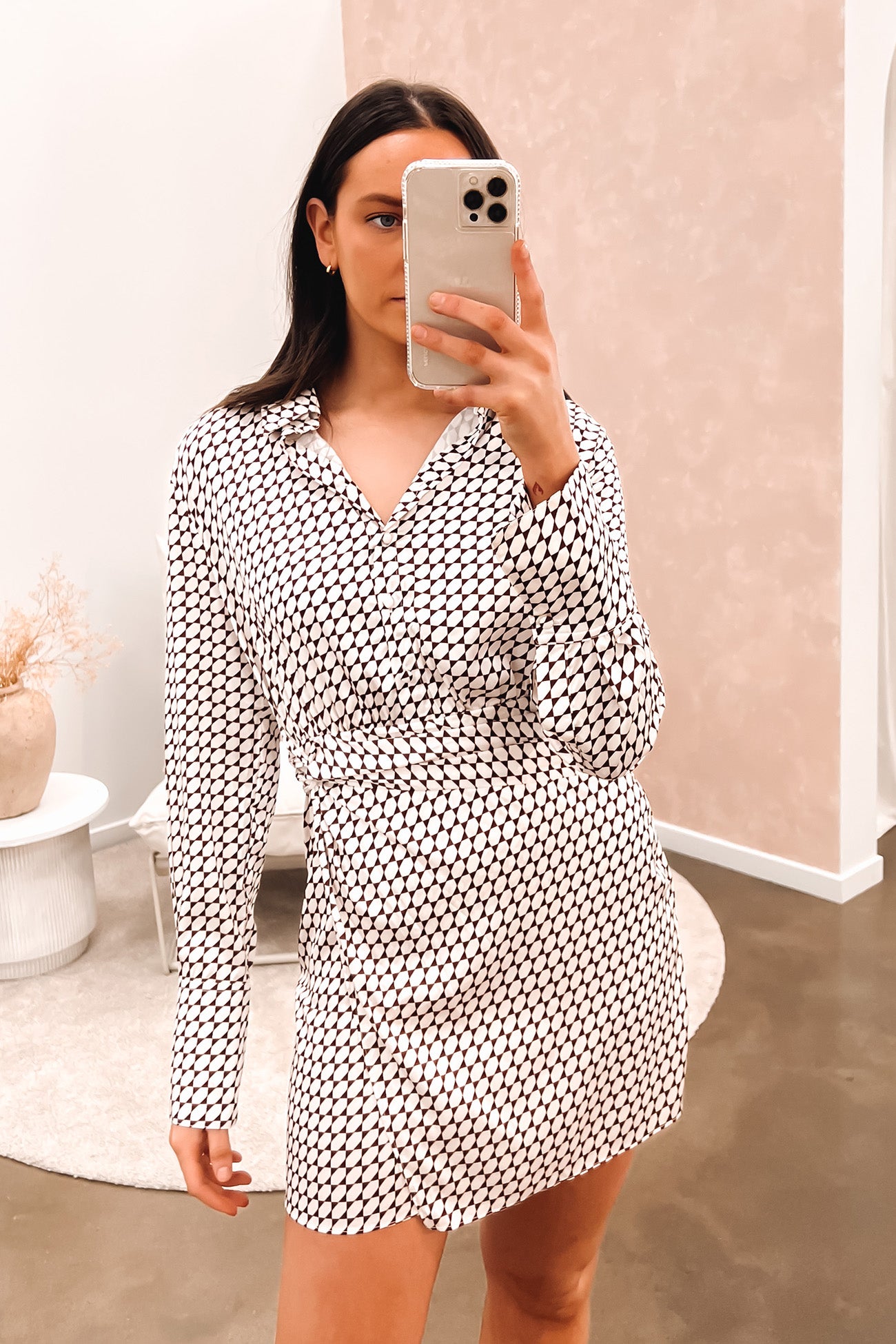 Shakira Mini Dress Brown