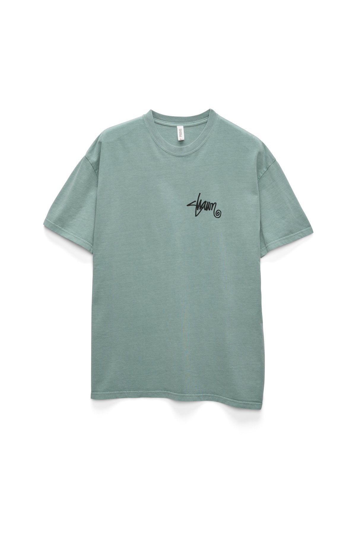 Shawn Script Tee Washed Sage