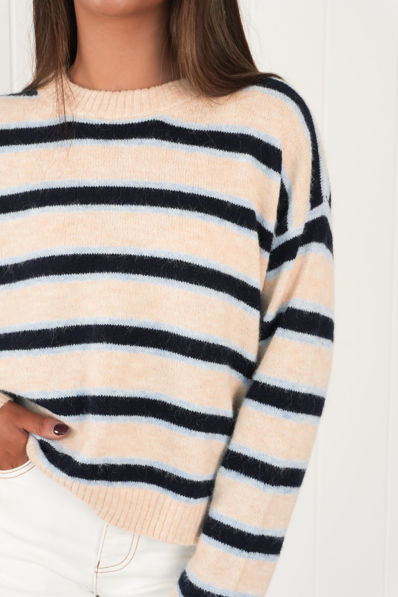 Sheridan Knit Jumper Blue Stripe