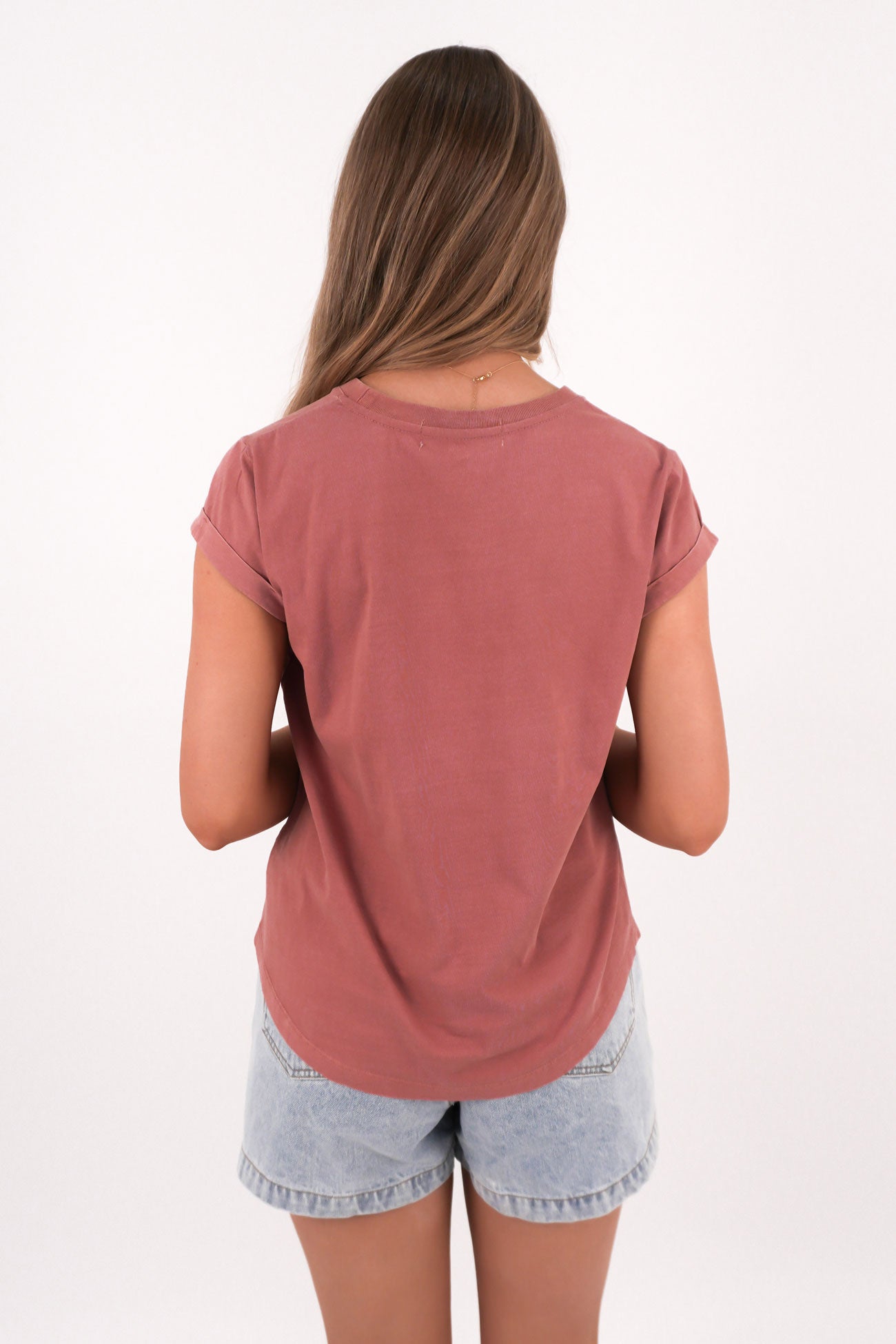 Signature Tee Ash Rose