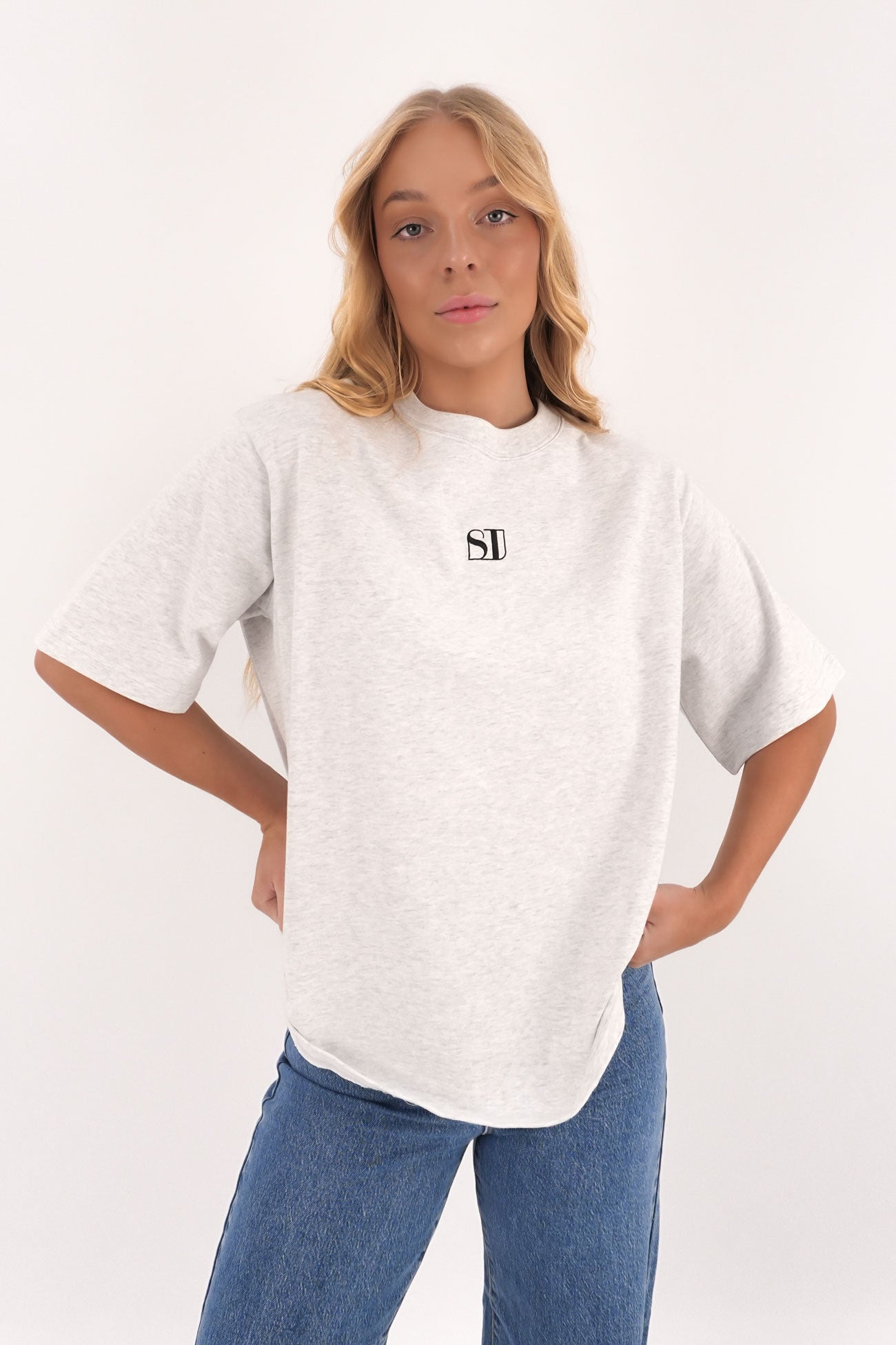Silent Luxe Tee Snow Marle
