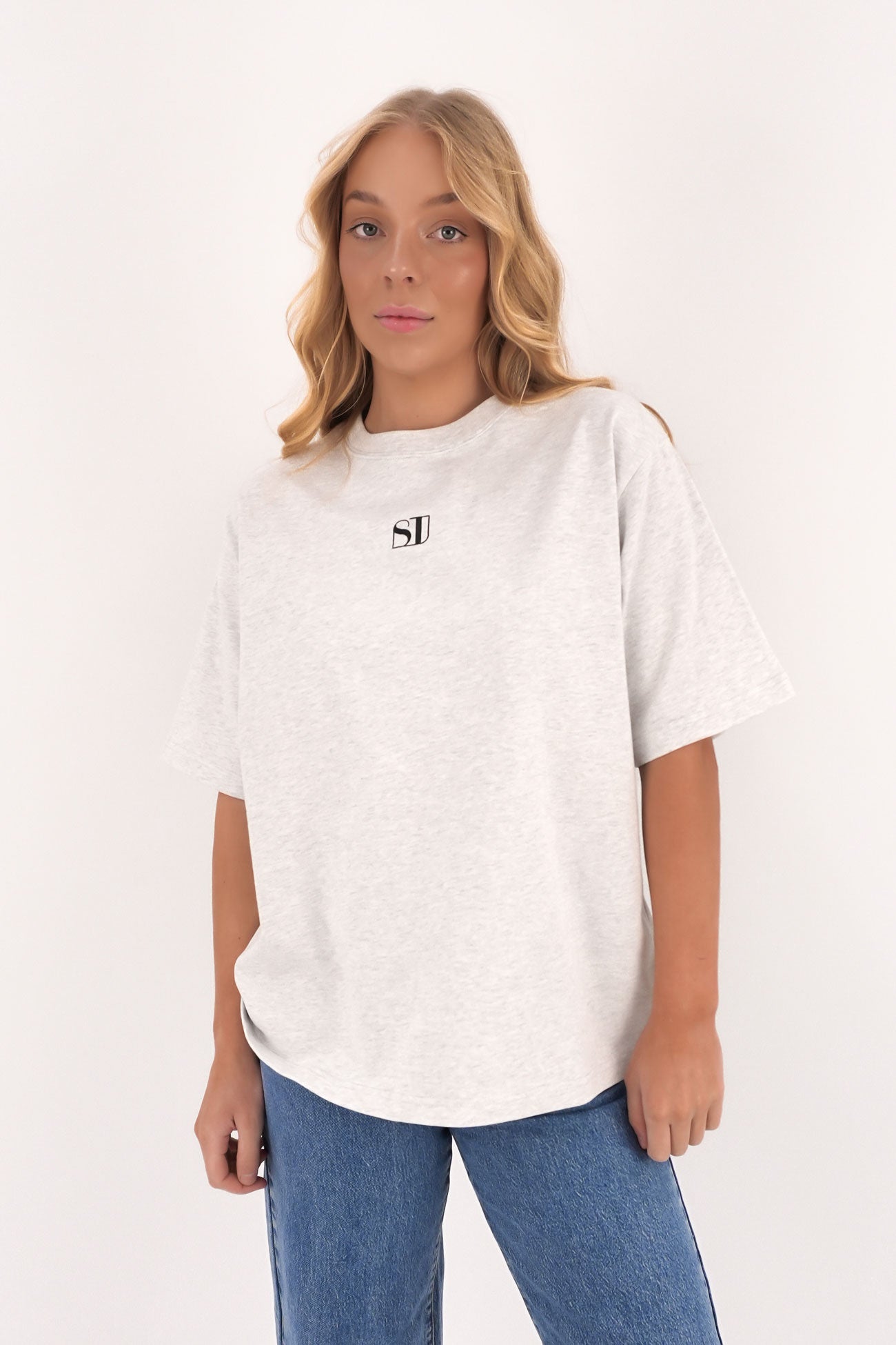 Silent Luxe Tee Snow Marle