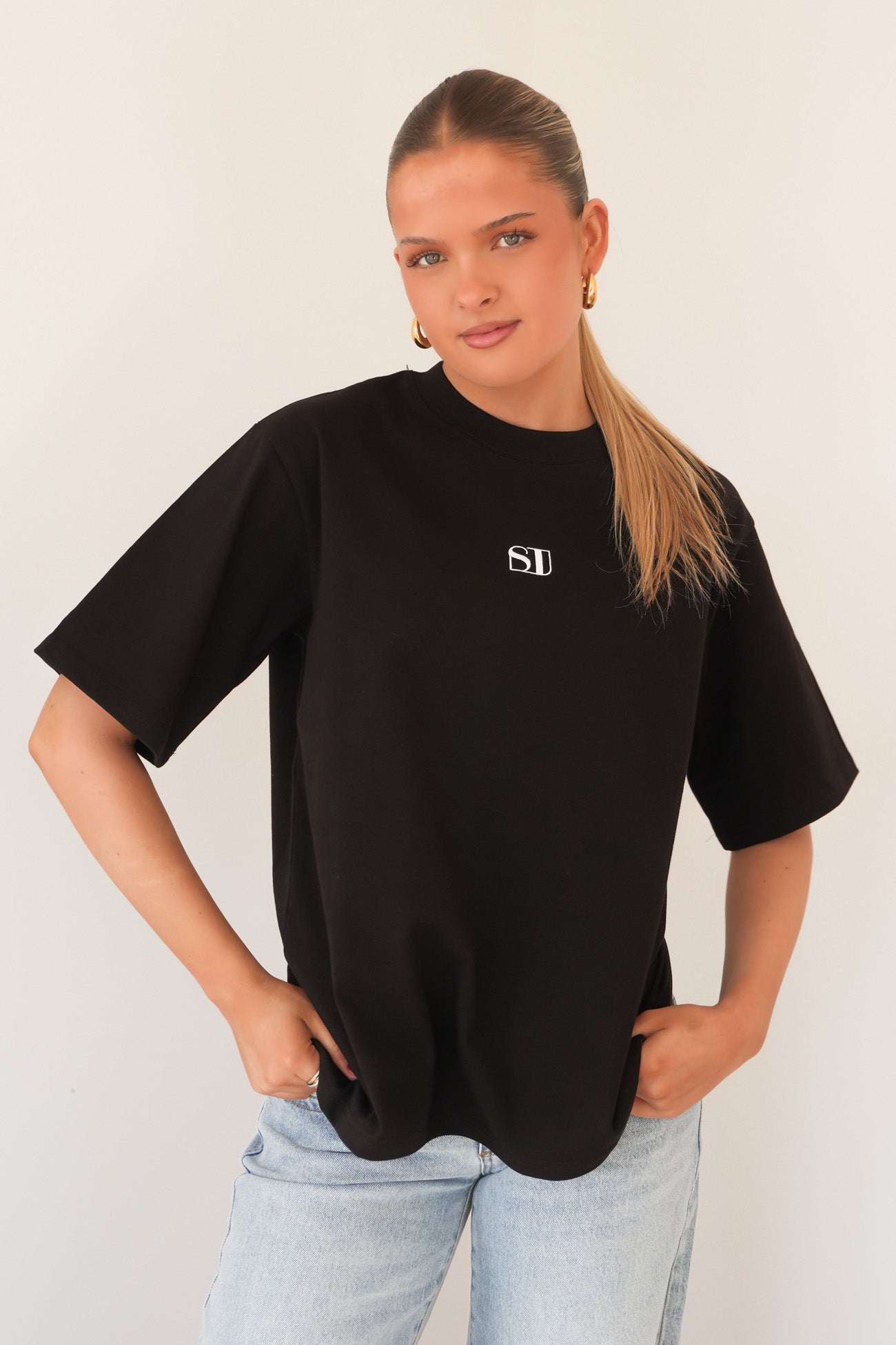 Silent Luxe Tee Black
