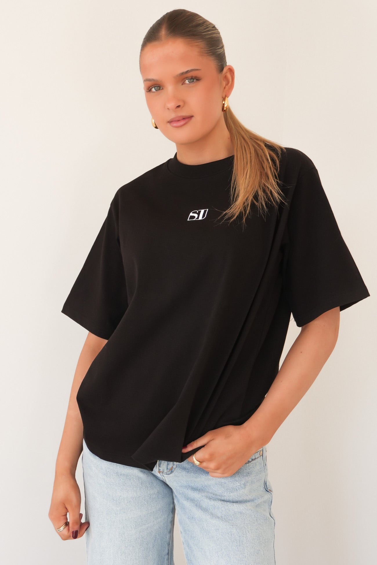 Silent Luxe Tee Black