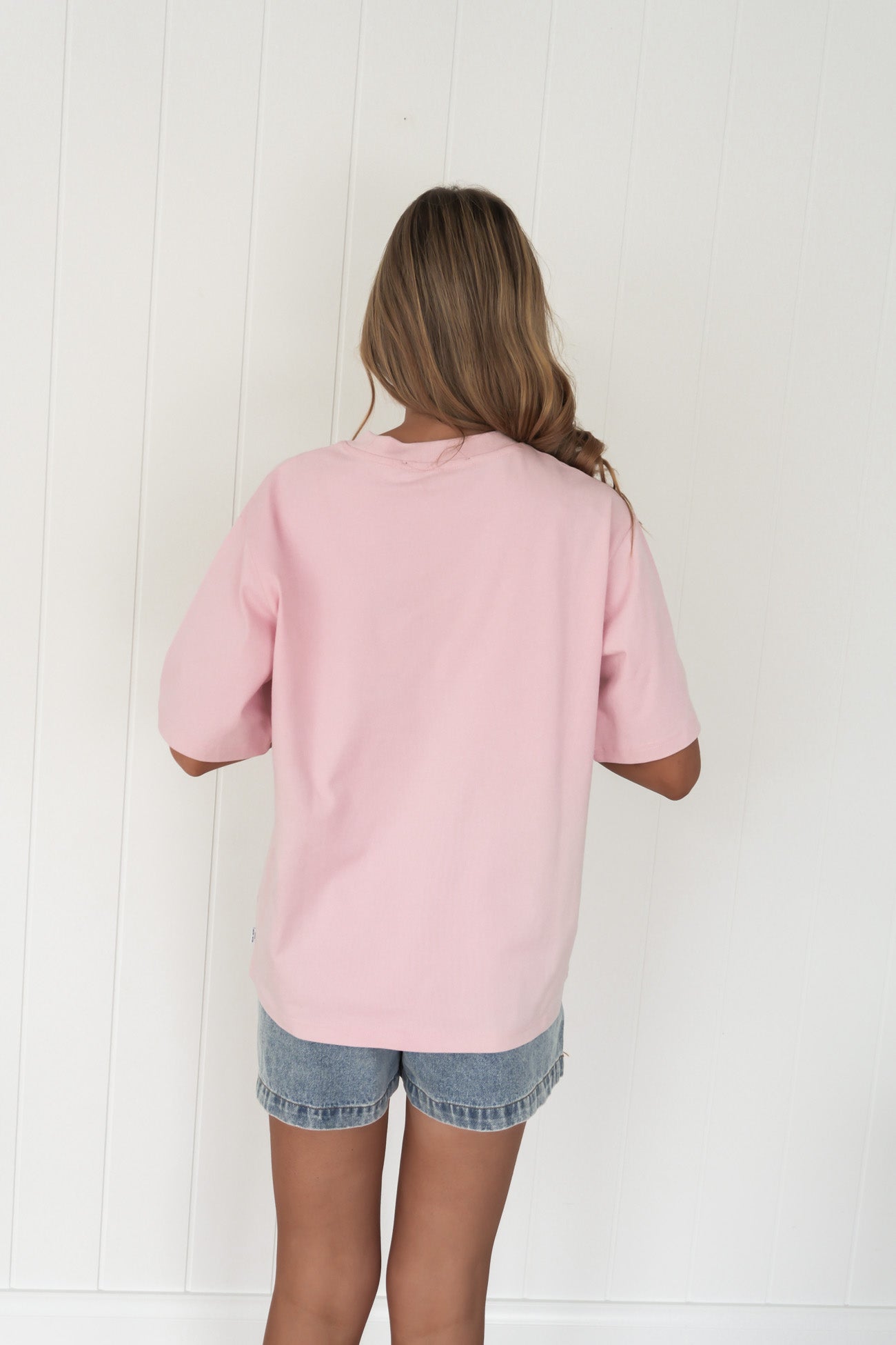 Silent Luxe Tee Pale Pink