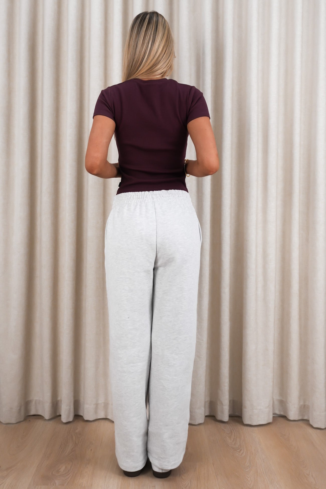 Silent Luxe Trackpant Snow Marle