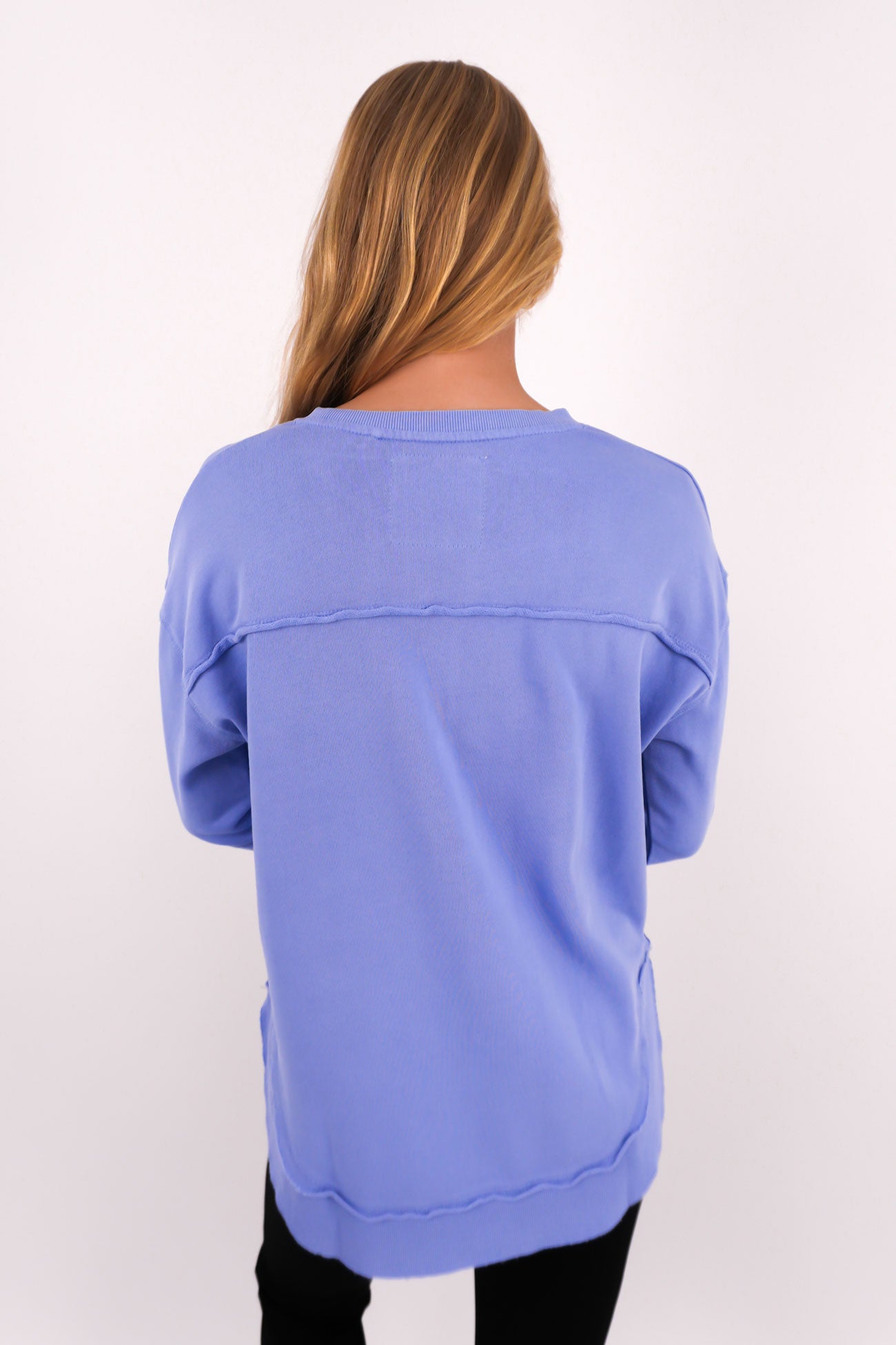 Simplified Crew Neon Blue