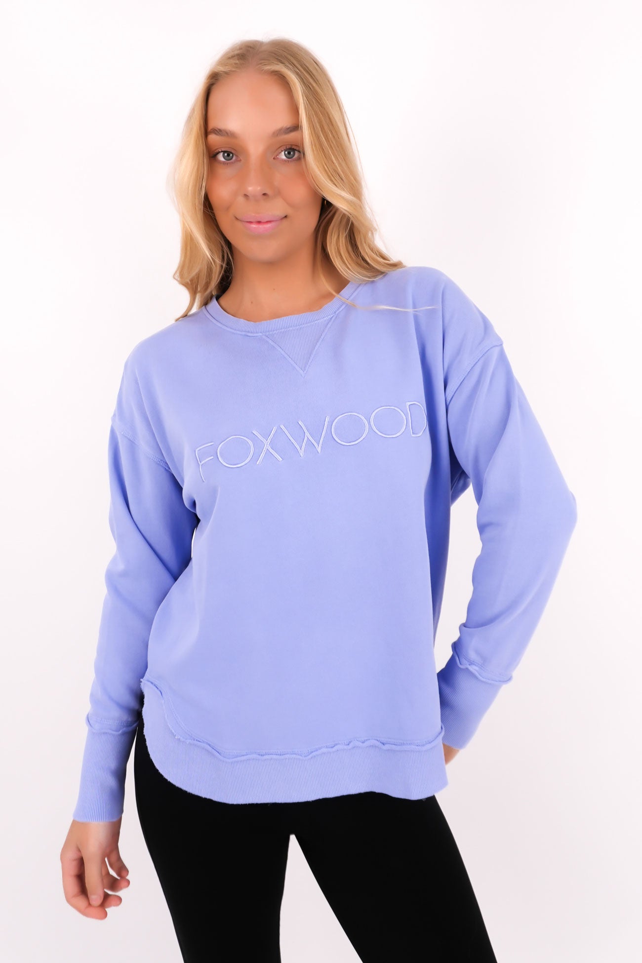 Simplified Crew Neon Blue