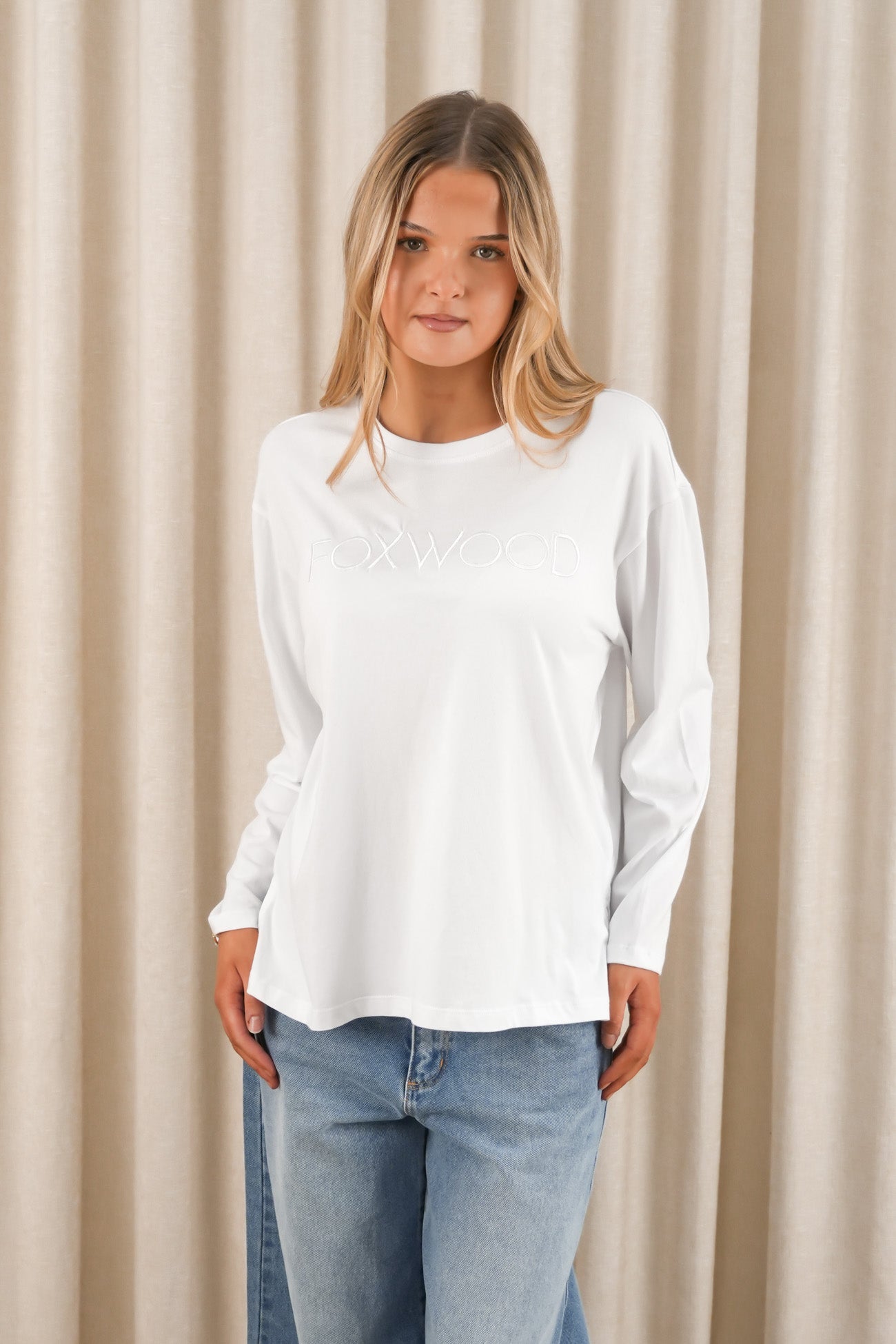 Simplified Long Sleeve Tee White