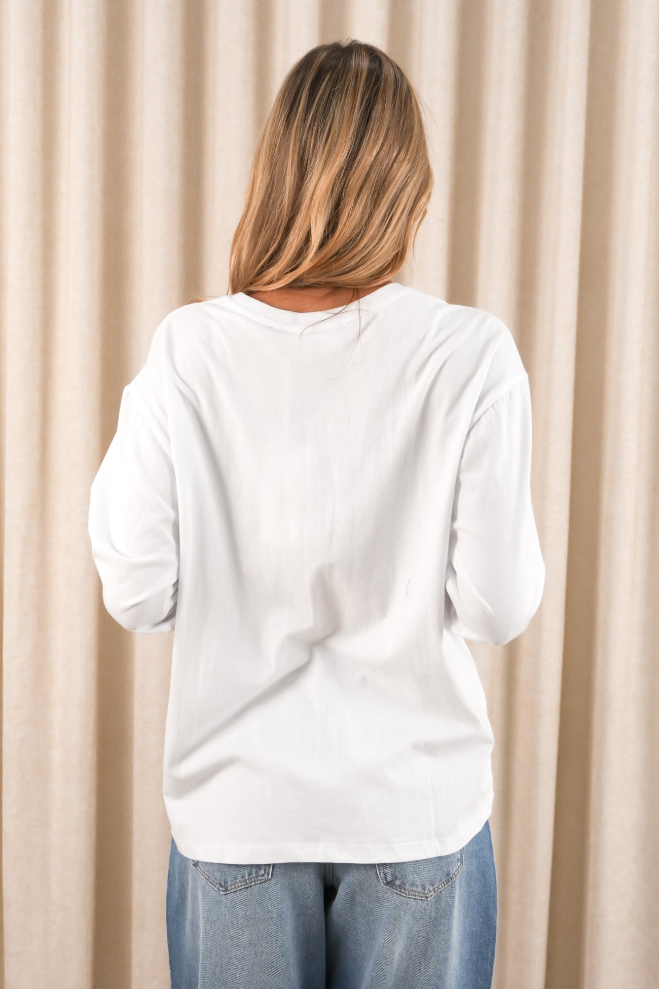 Simplified Long Sleeve Tee White
