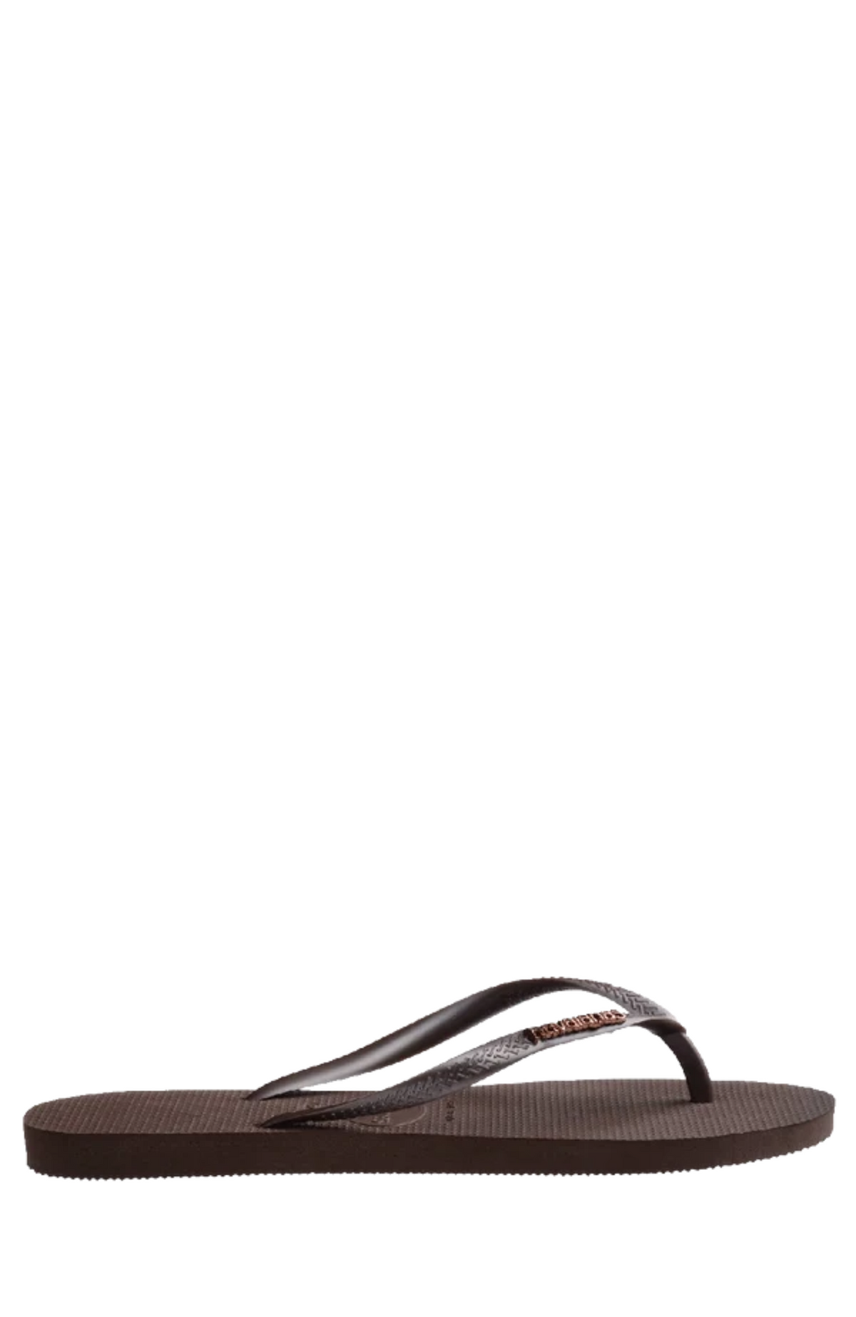 Slim Metal Logo Dark Brown
