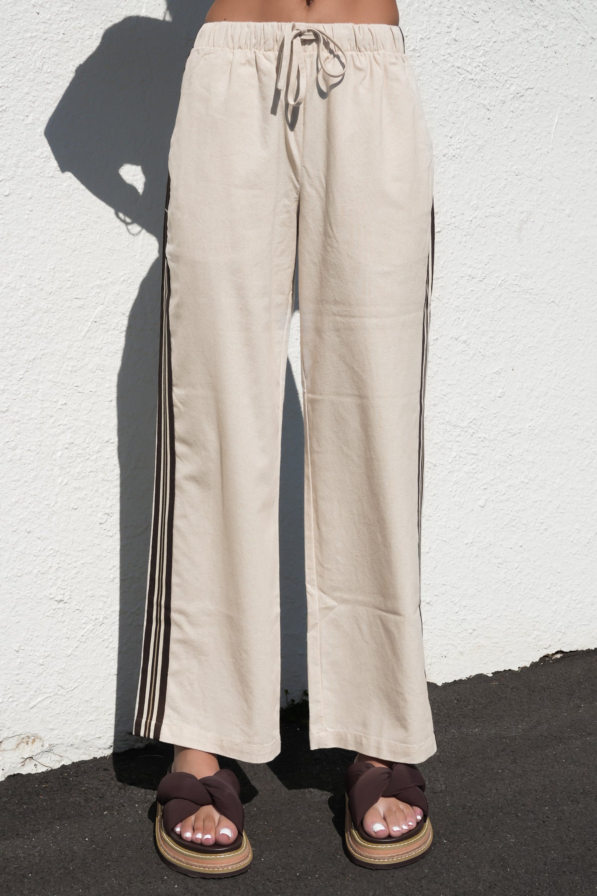 Sloane Trim Pant Natural