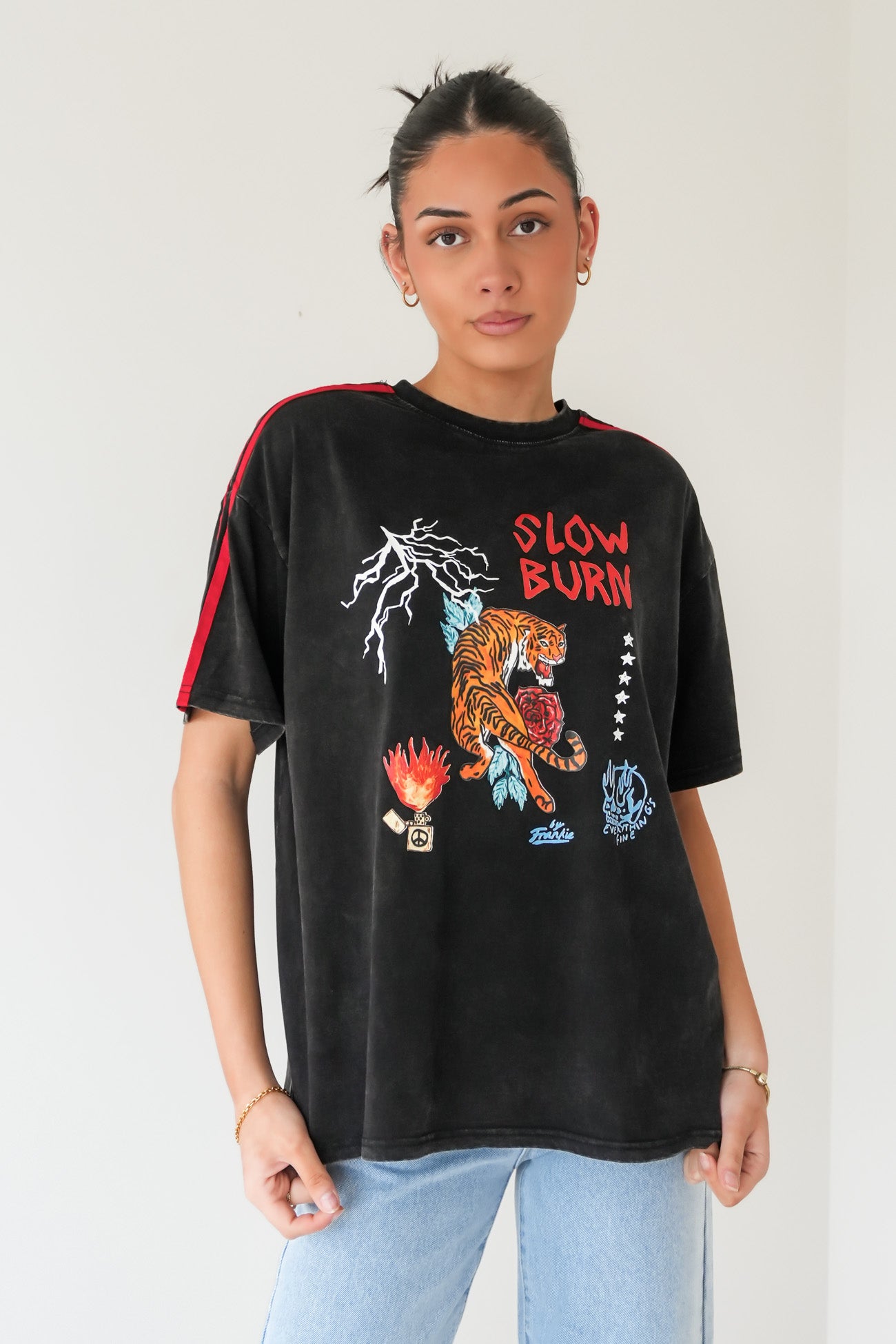 Slow Burn Tee Black