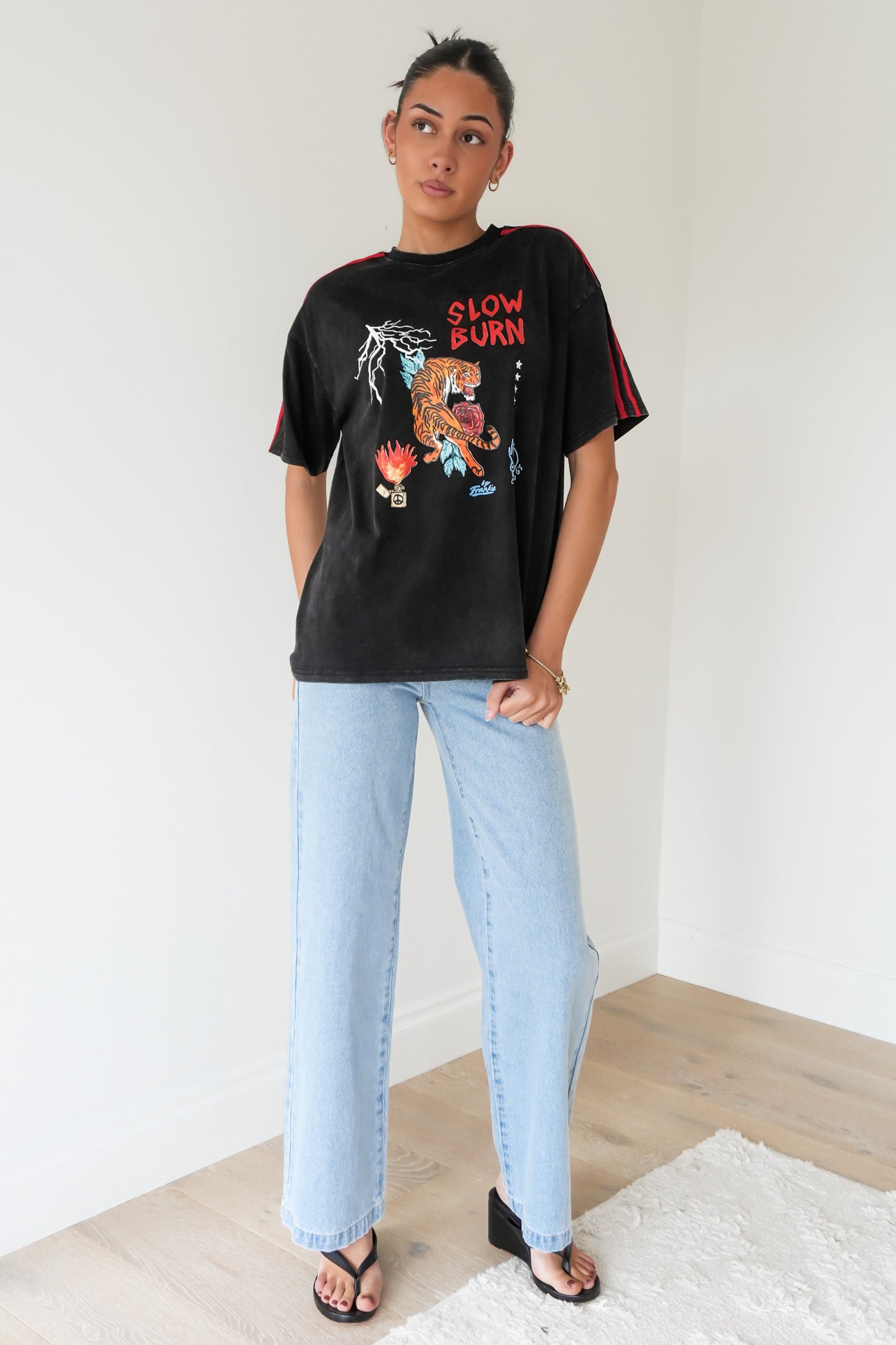 Slow Burn Tee Black