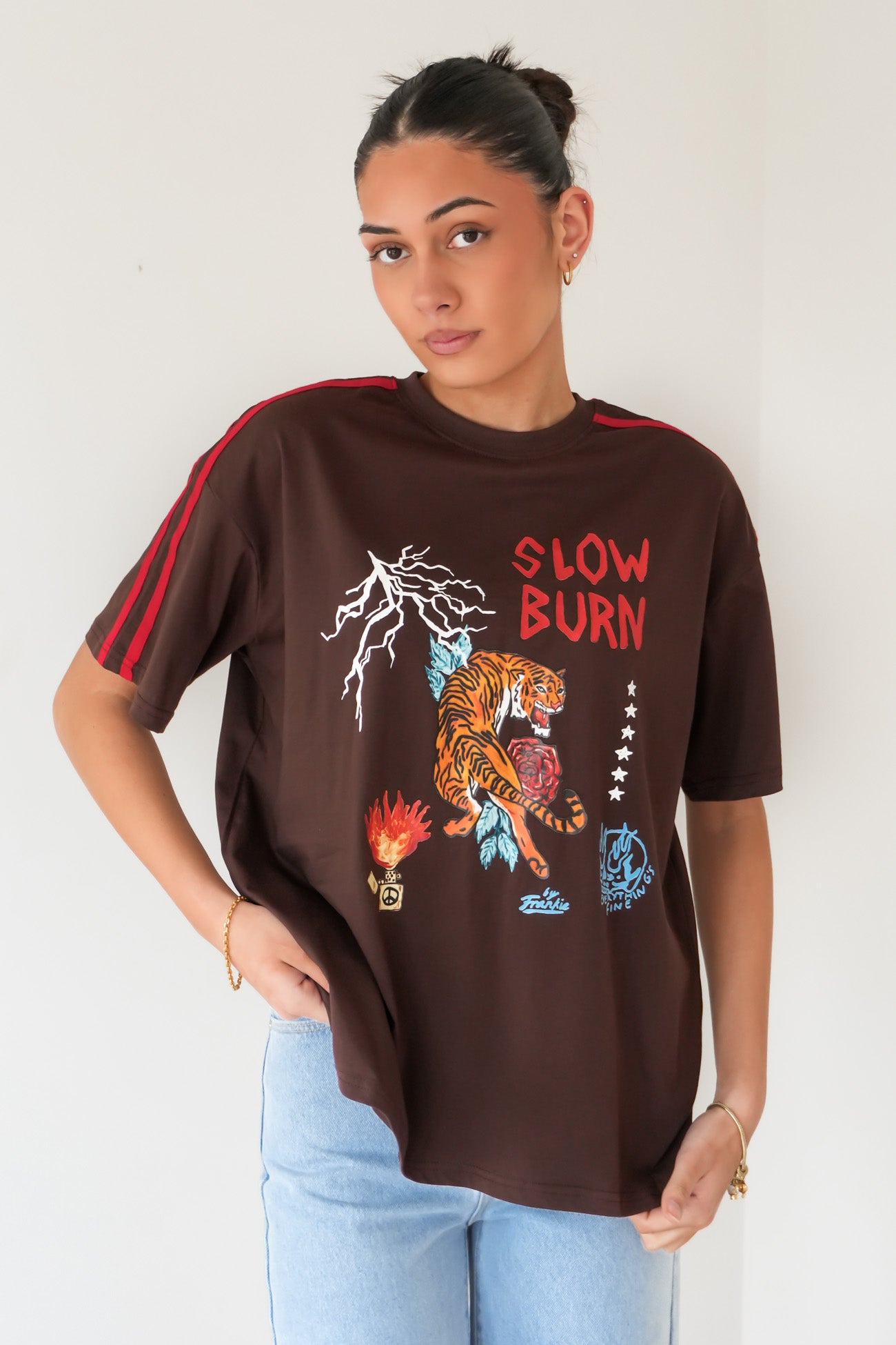 Slow Burn Tee Chocolate