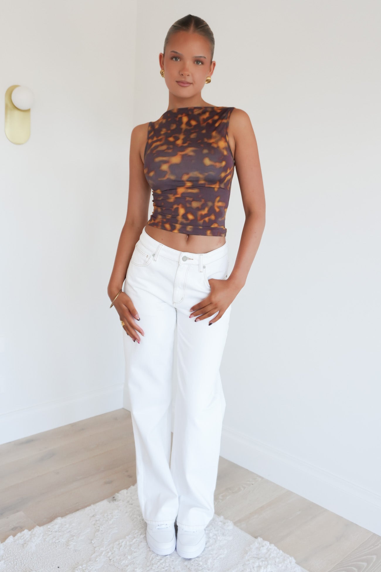 Smokeform Tank Burnished Gold