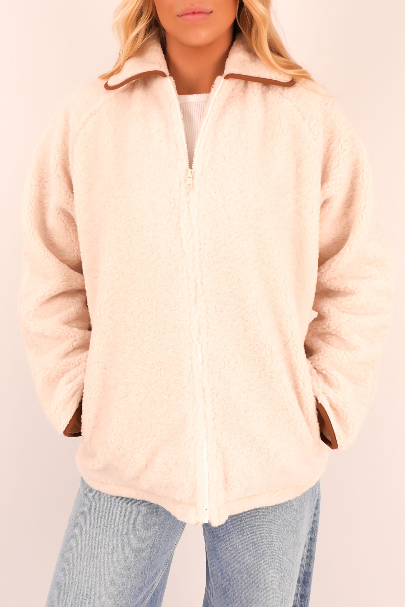 Snowy Sherpa Jacket Vintage White