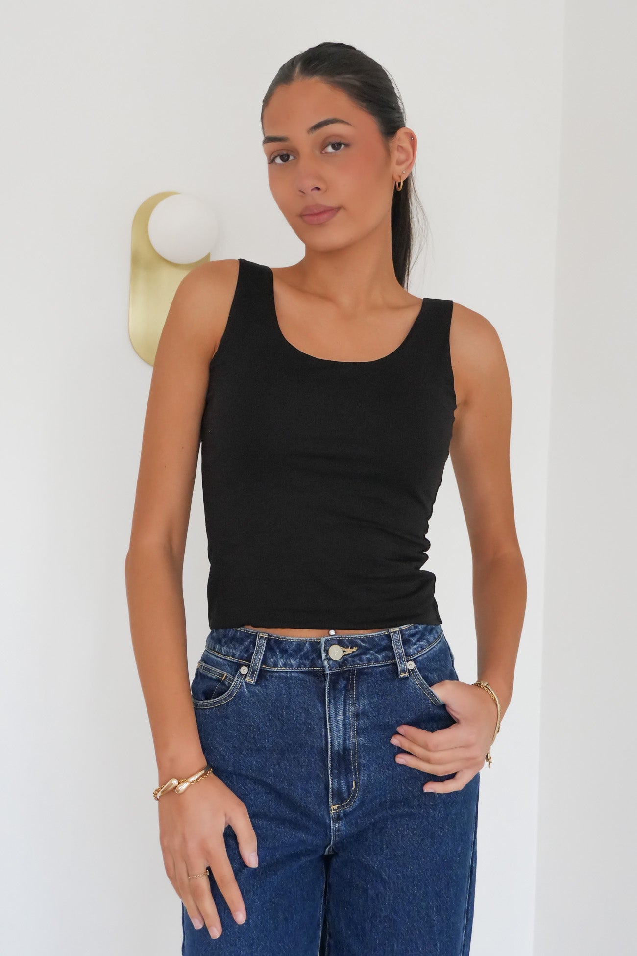 Spence Tank Black