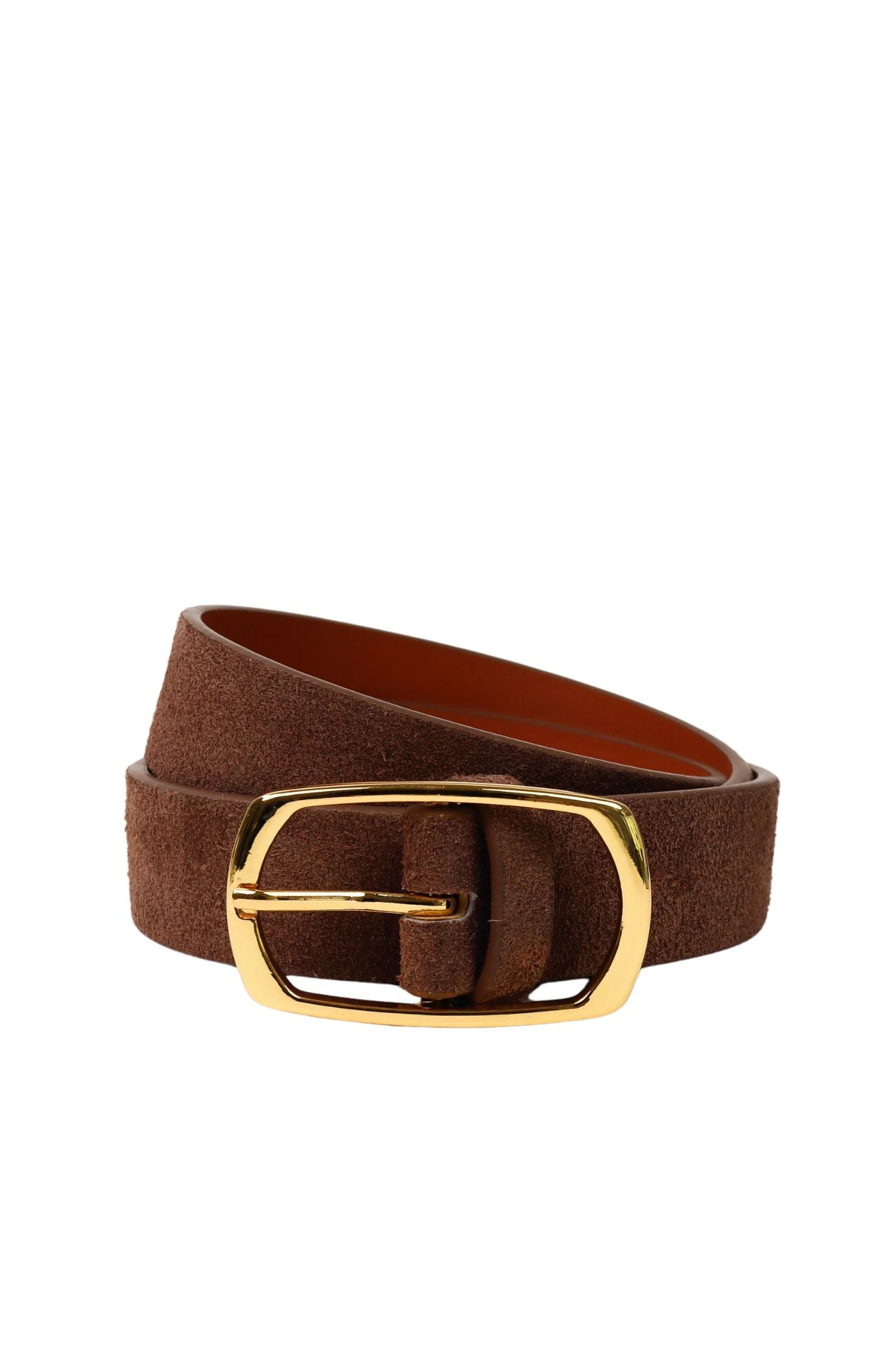 Stephanie Belt Mocha Suede