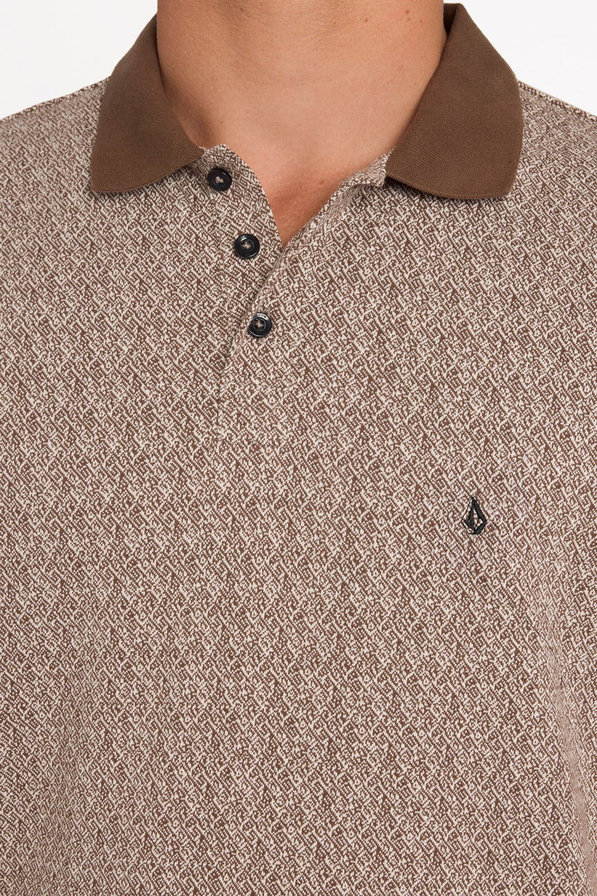 Stonelord Short Sleeve Polo Brown Stone