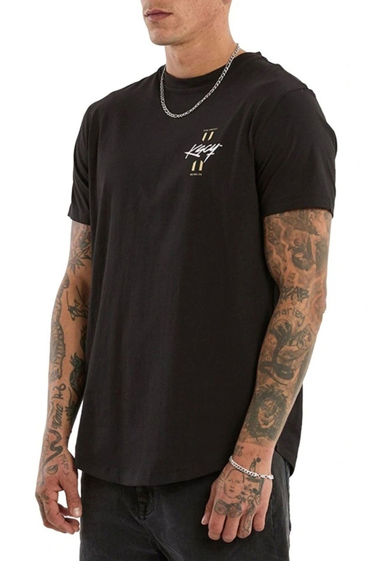 Stride Dual Curved Tee Jet Black