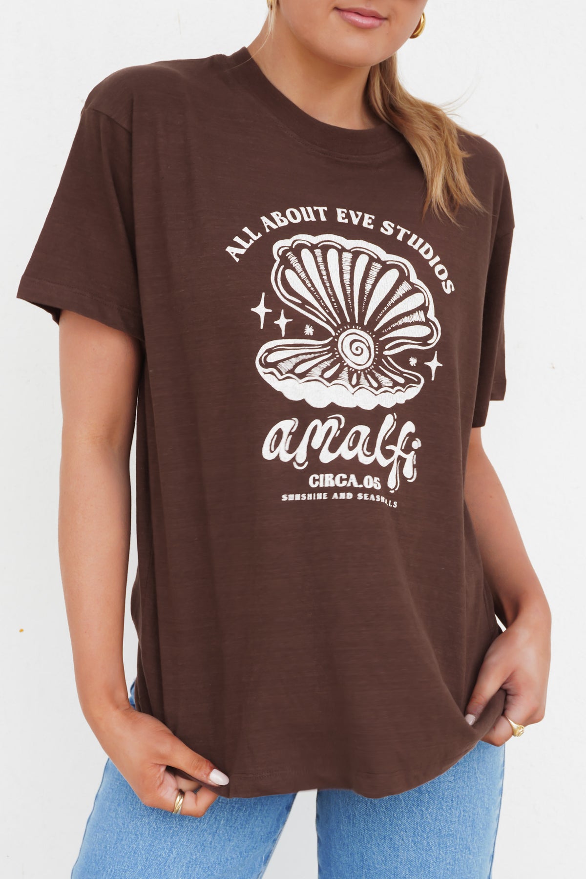 Studio Relaxed Tee Chocolate
