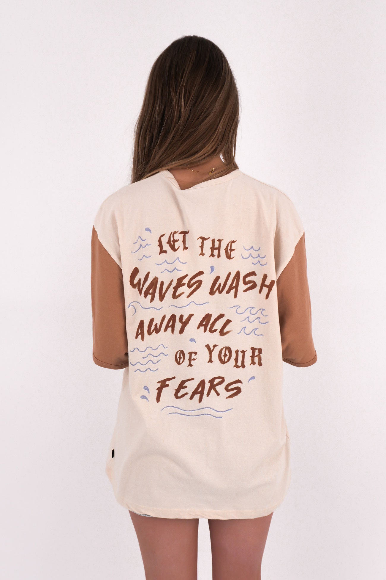 Sun Salt Sea Oversized Tee Vanilla