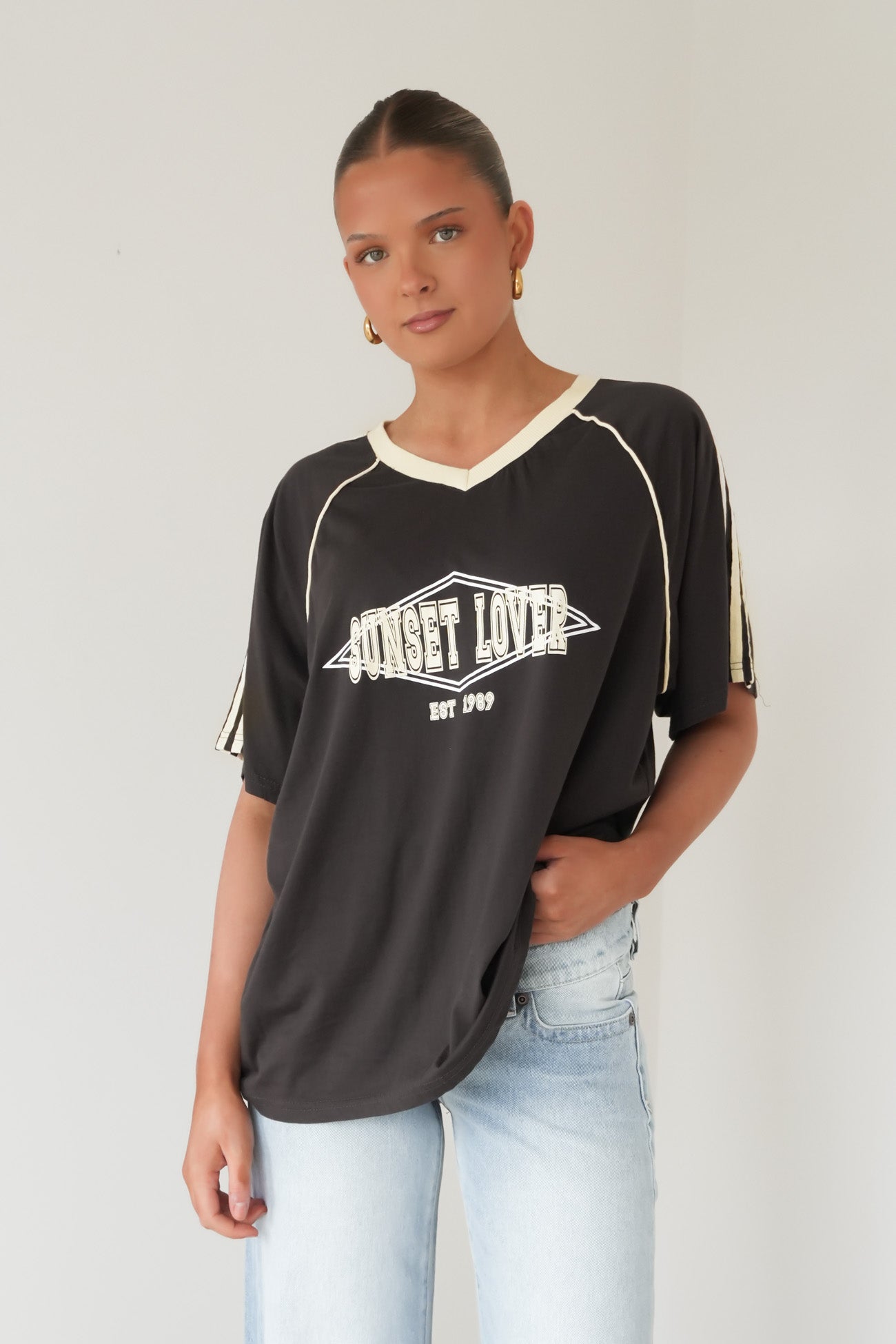 Sunset Lover Tee Grey