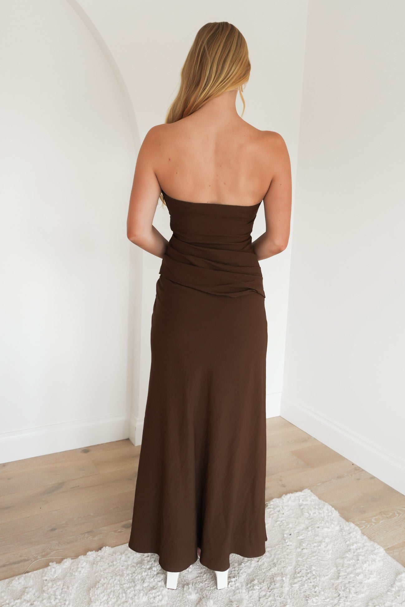 Tahsha Midi Dress Chocolate