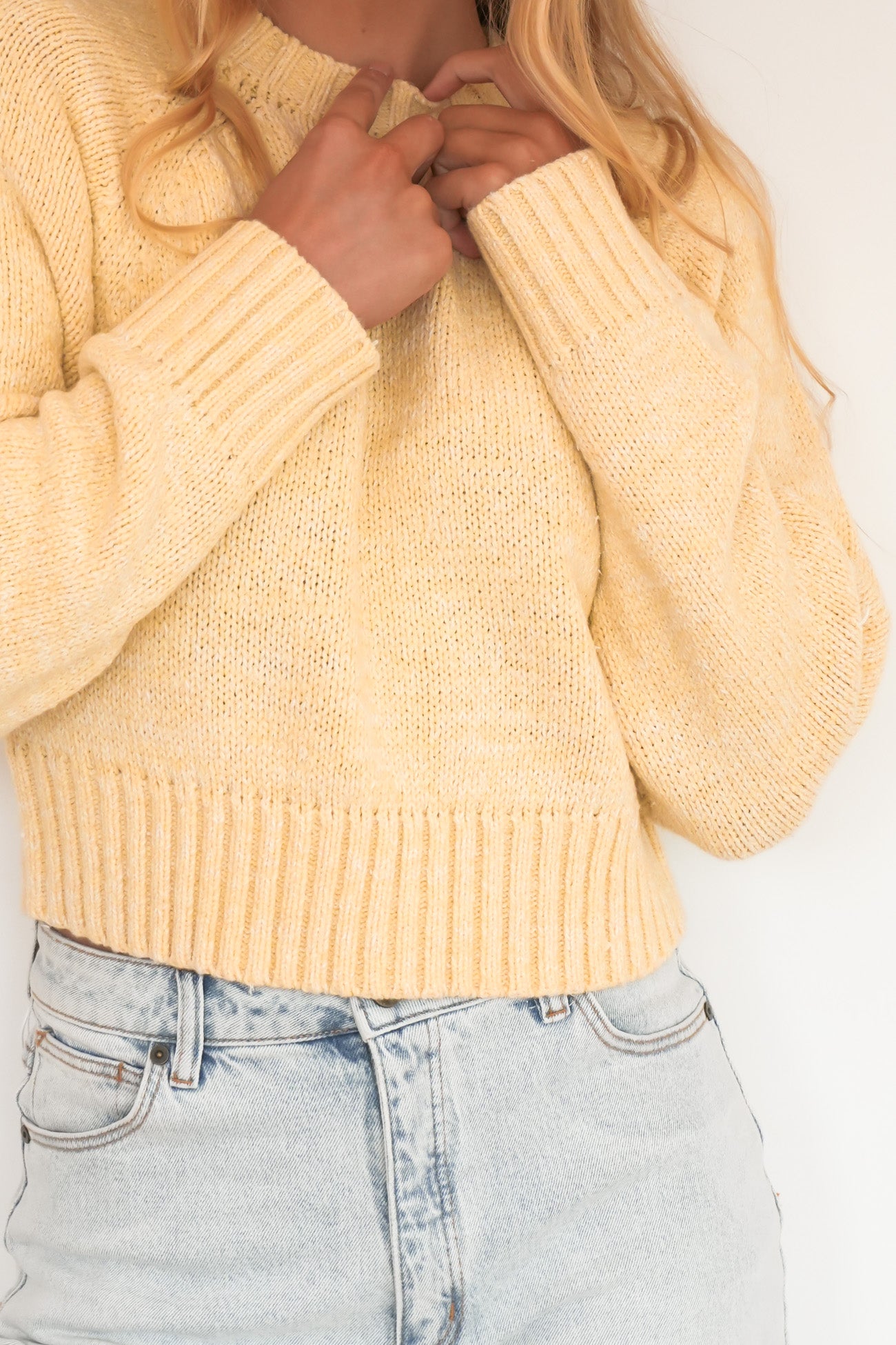 Talullah Crew Knit Yellow