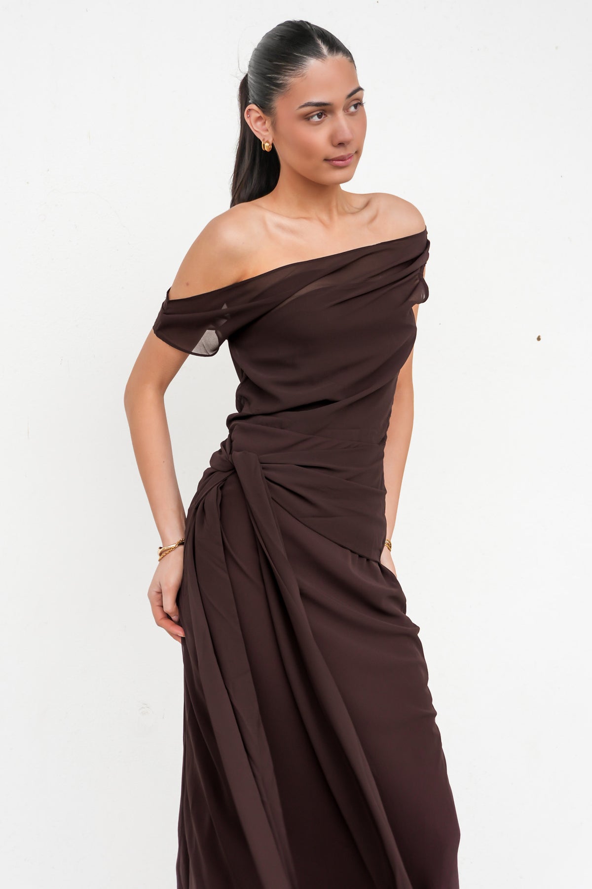 Tamika Maxi Dress Brown