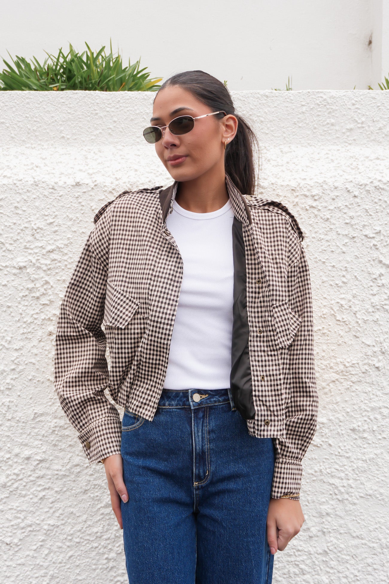 Taryn Jacket Brown Check