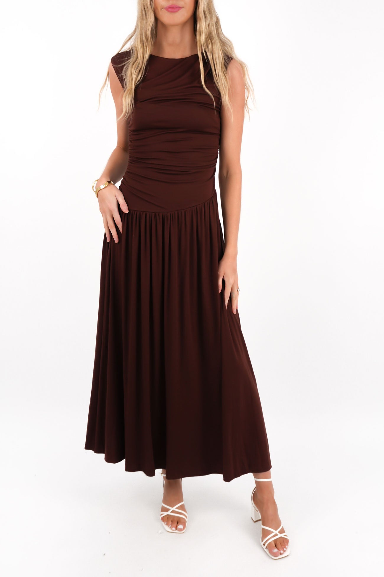 Theora Maxi Dress Chocolate