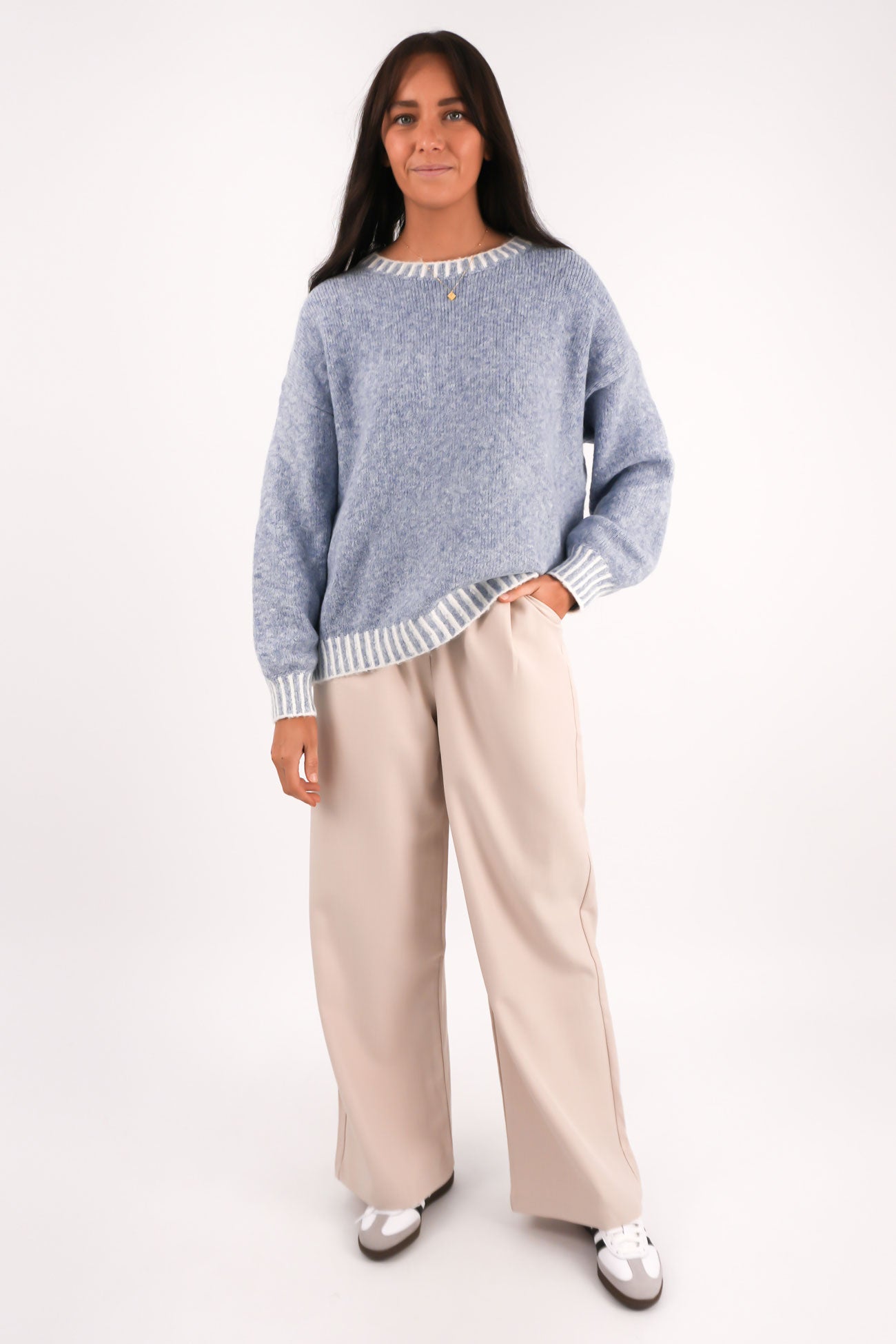 Tilly Knit Jumper Blue