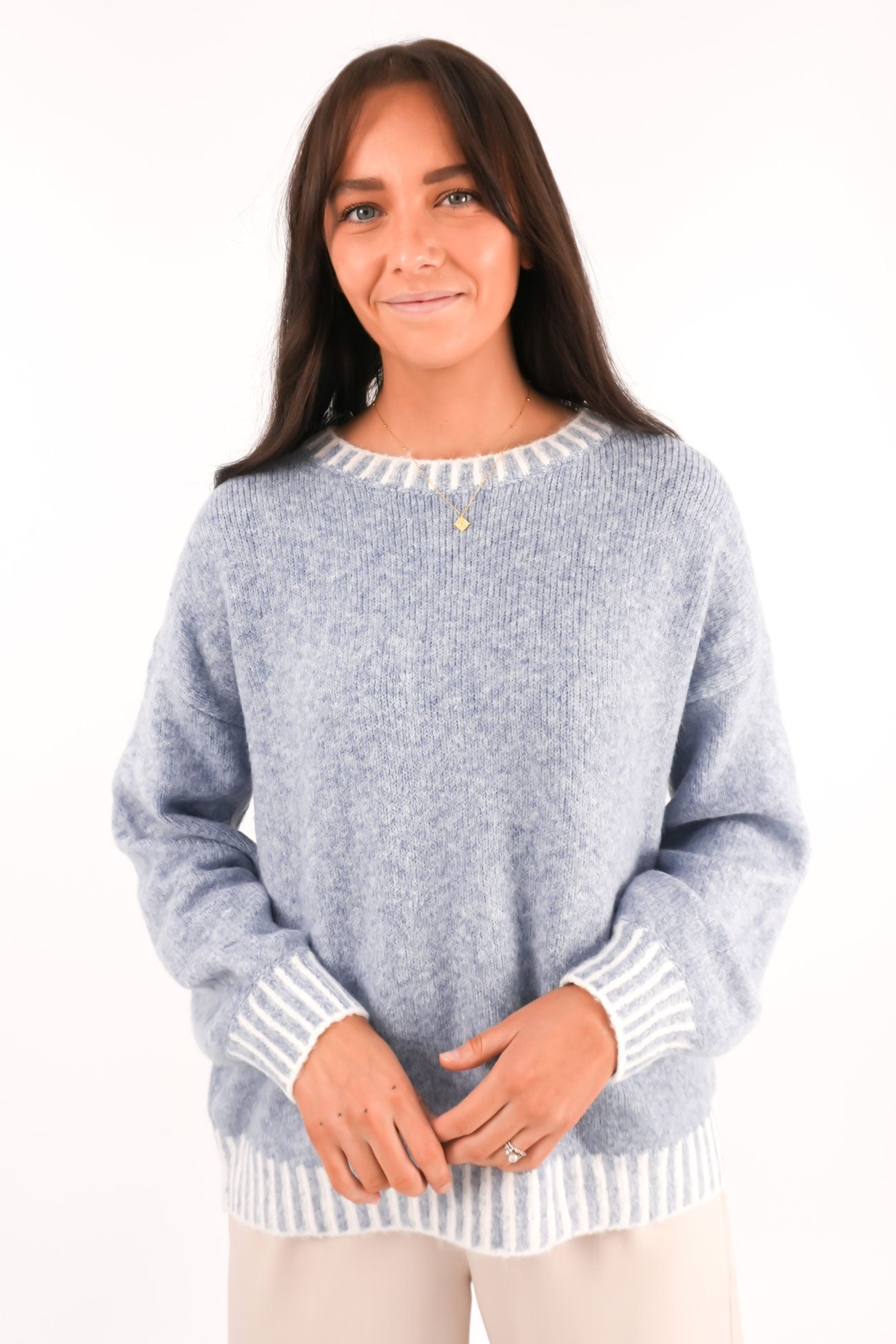 Tilly Knit Jumper Blue